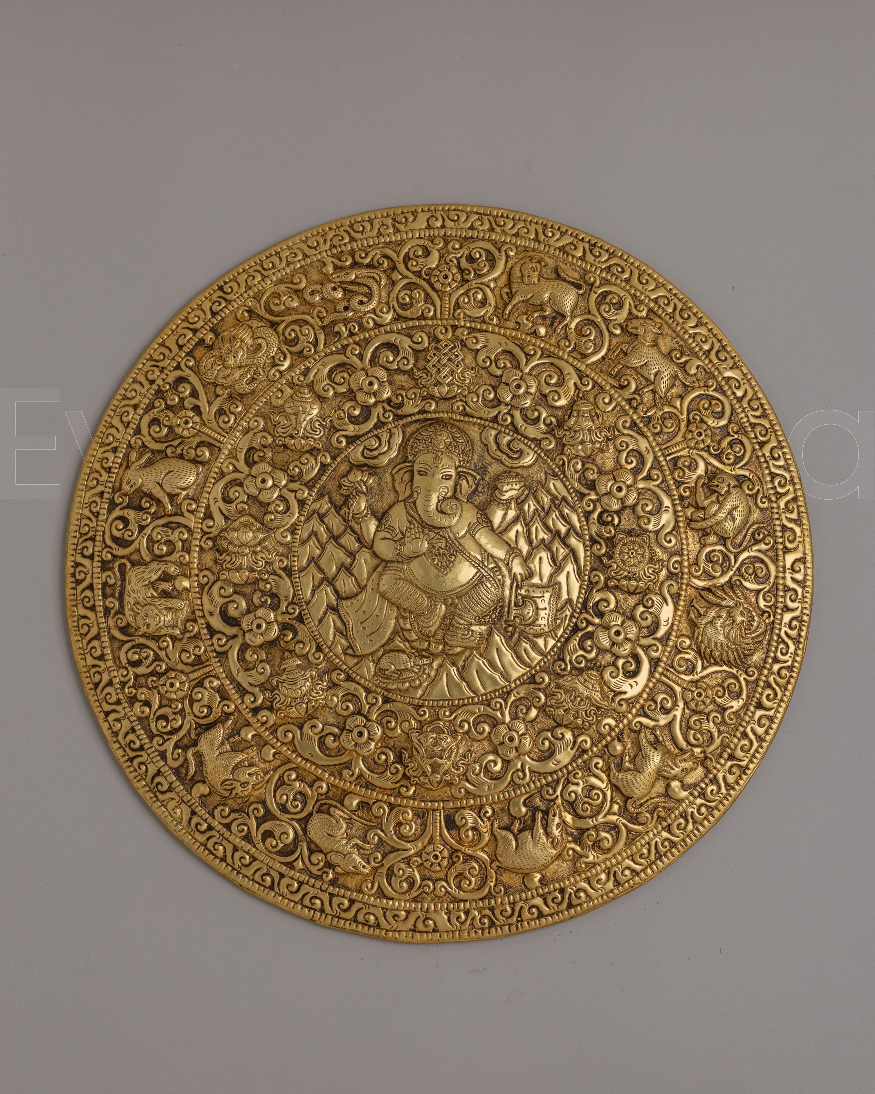 Traditional Ganesha Mandala Wall Hanging