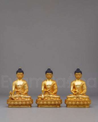 Three Buddha Statue Set