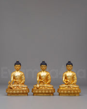 Three Buddha Statue Set