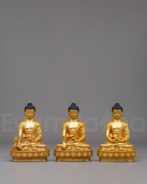 Three Buddha Statue Set