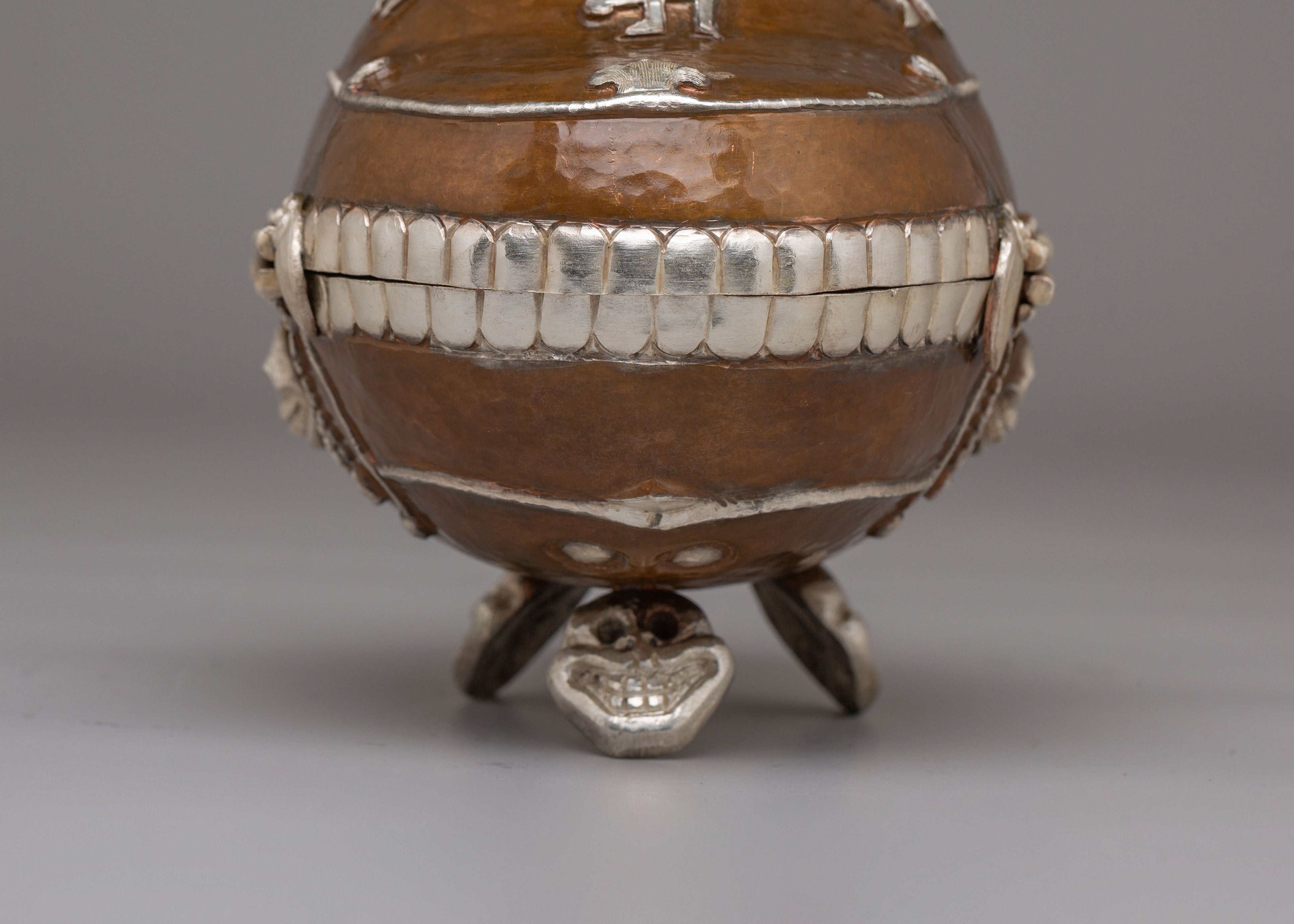Traditional Kapala for Ritual | Sacred Tibetan Skull Cup for Ceremonies