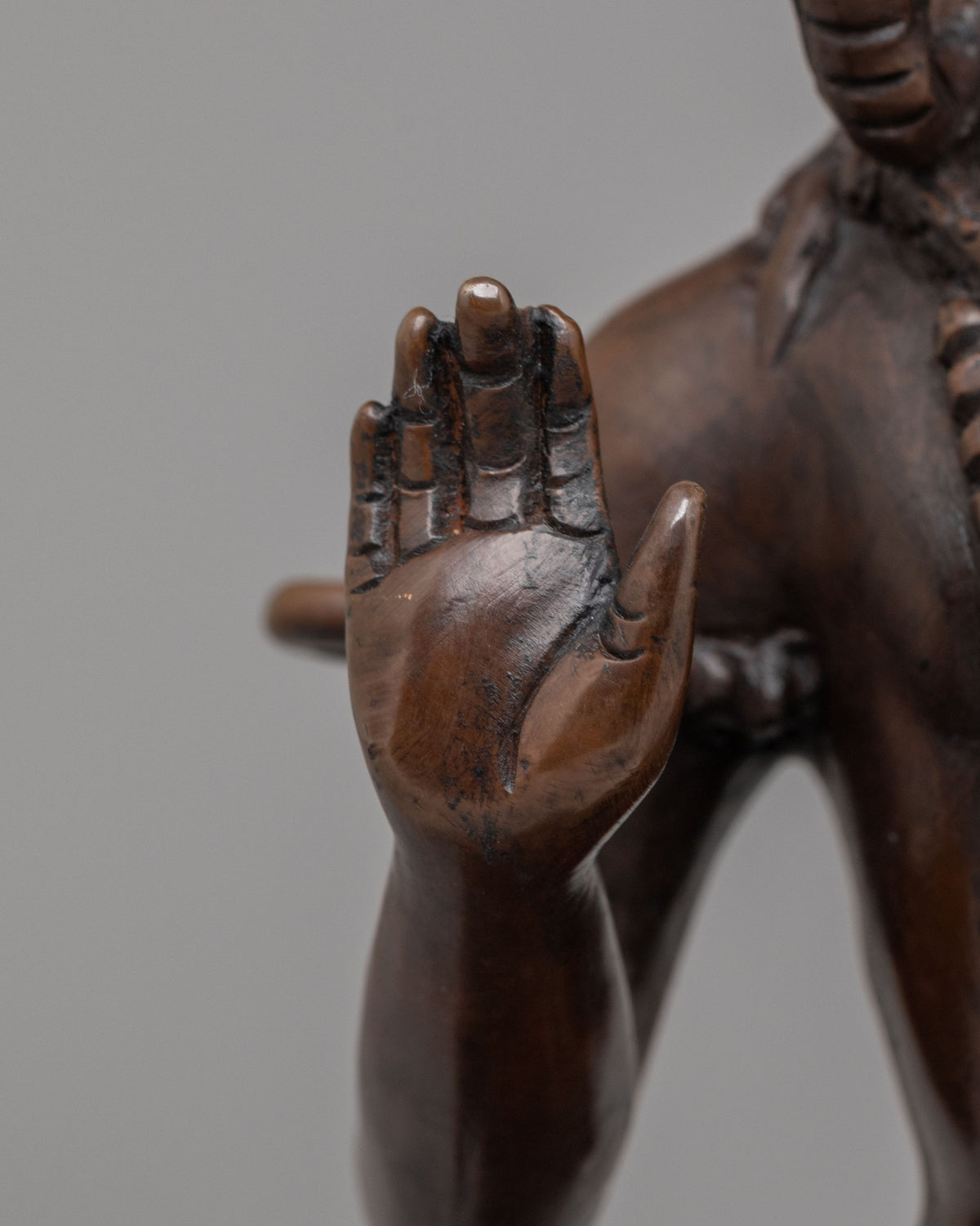 Spiritual Hindu Deity Shiva Statue | Oxidized Copper Body with Intricate Details