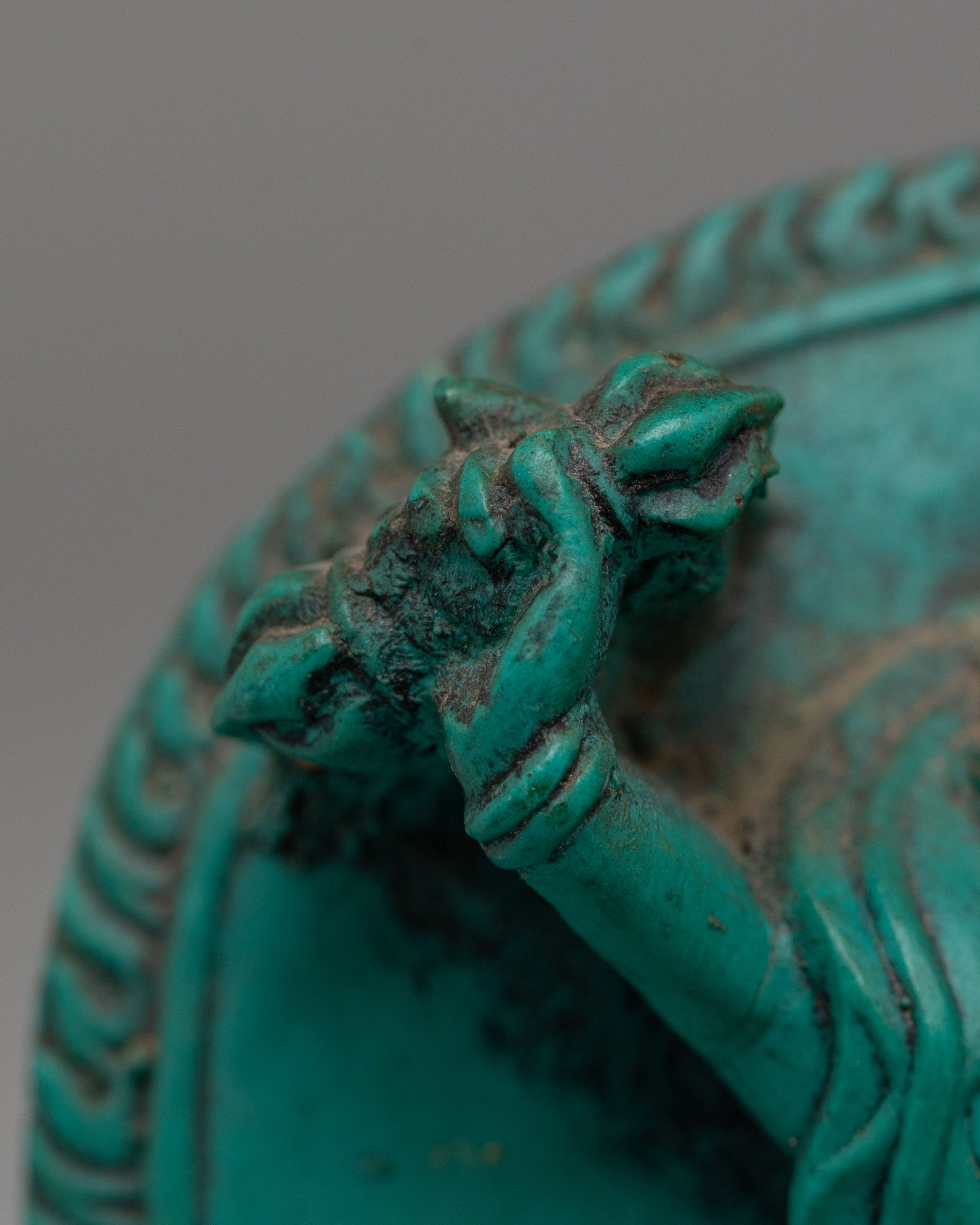 Sacred Vajrapani Ritual Sculpture | Handcrafted Tibetan Artwork