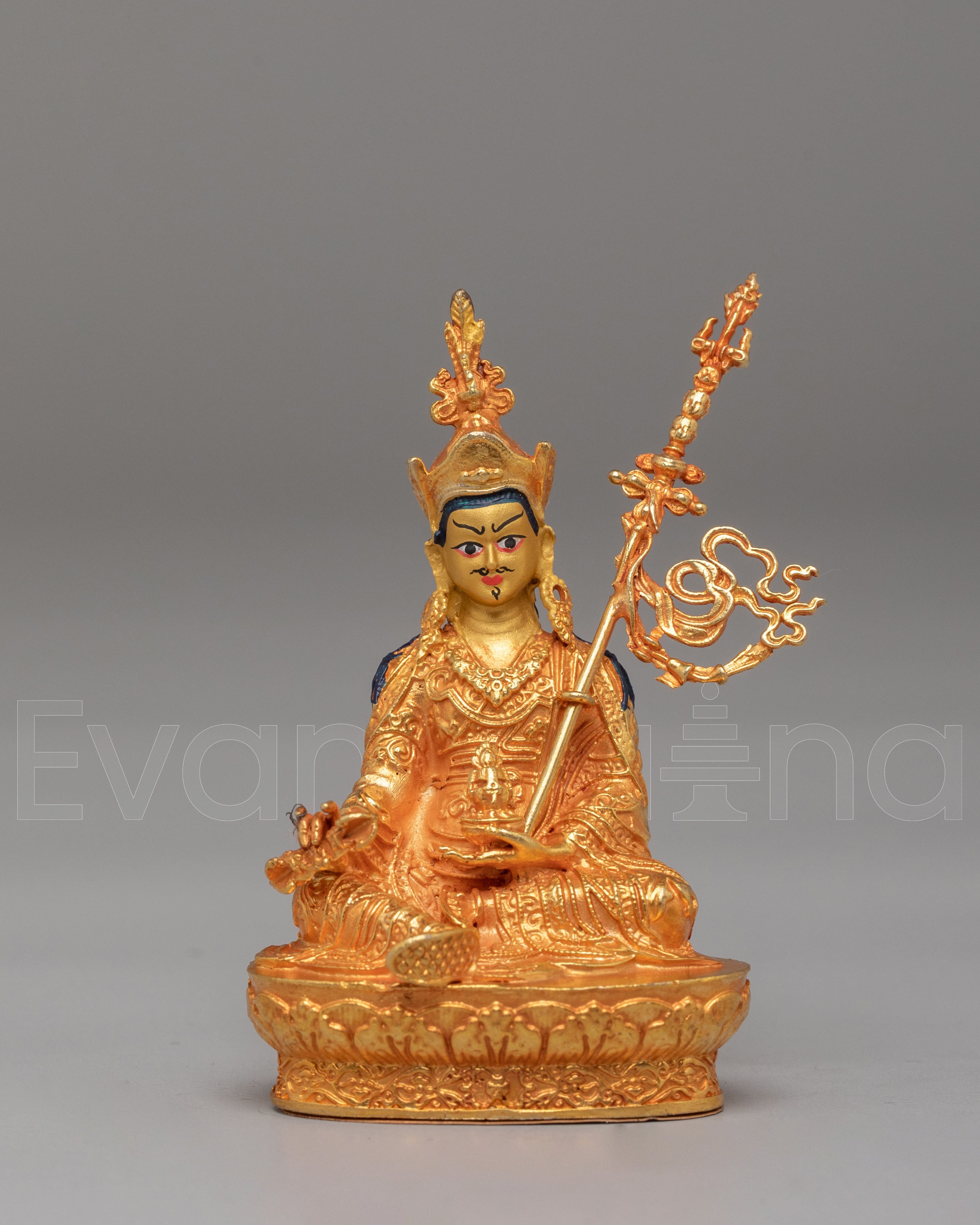 Tibetan Lotus Born Guru Rinpoche Sculpture