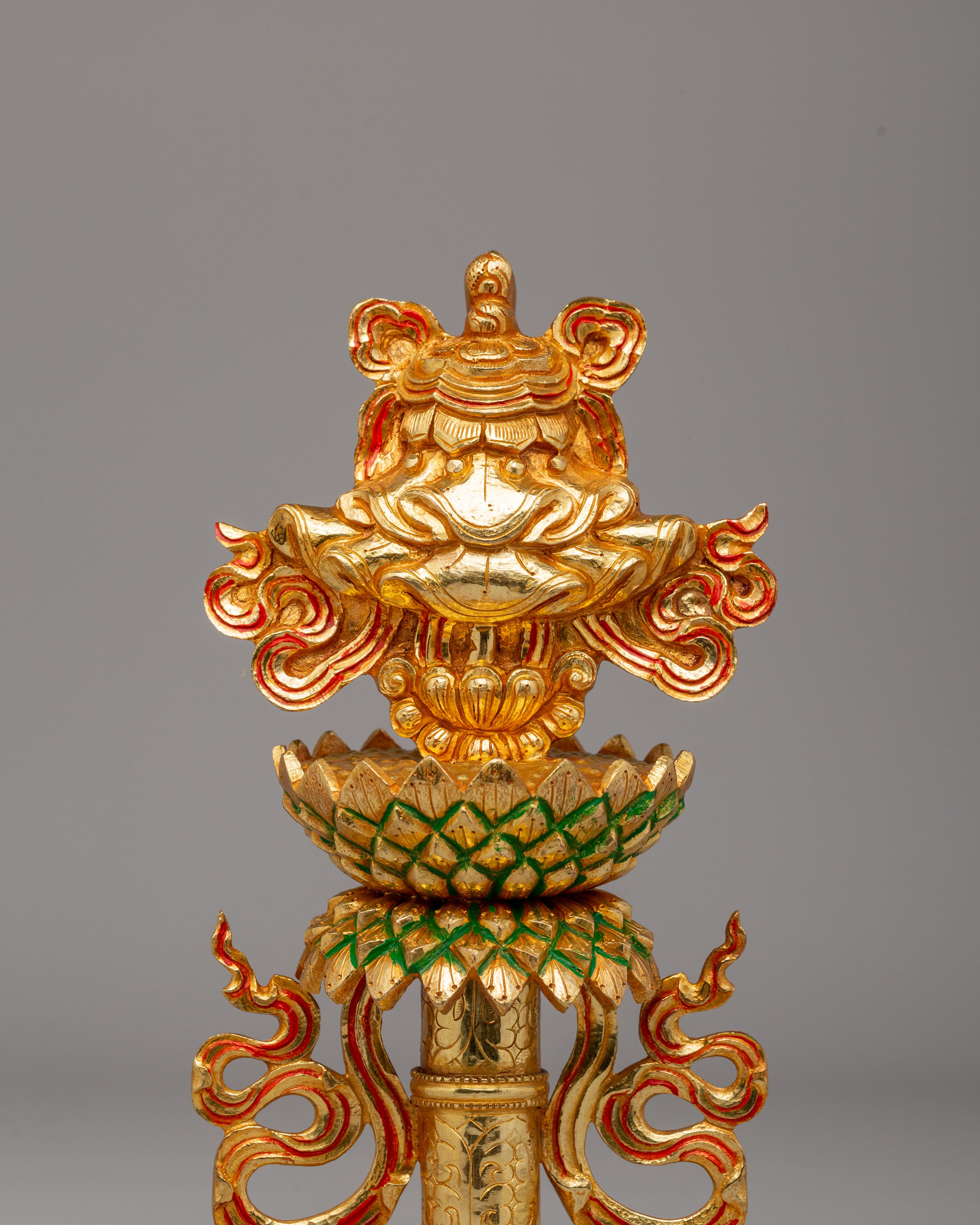 Buddhist Eight Symbols Sculpture Set | A Sacred Representation of Spiritual Blessings