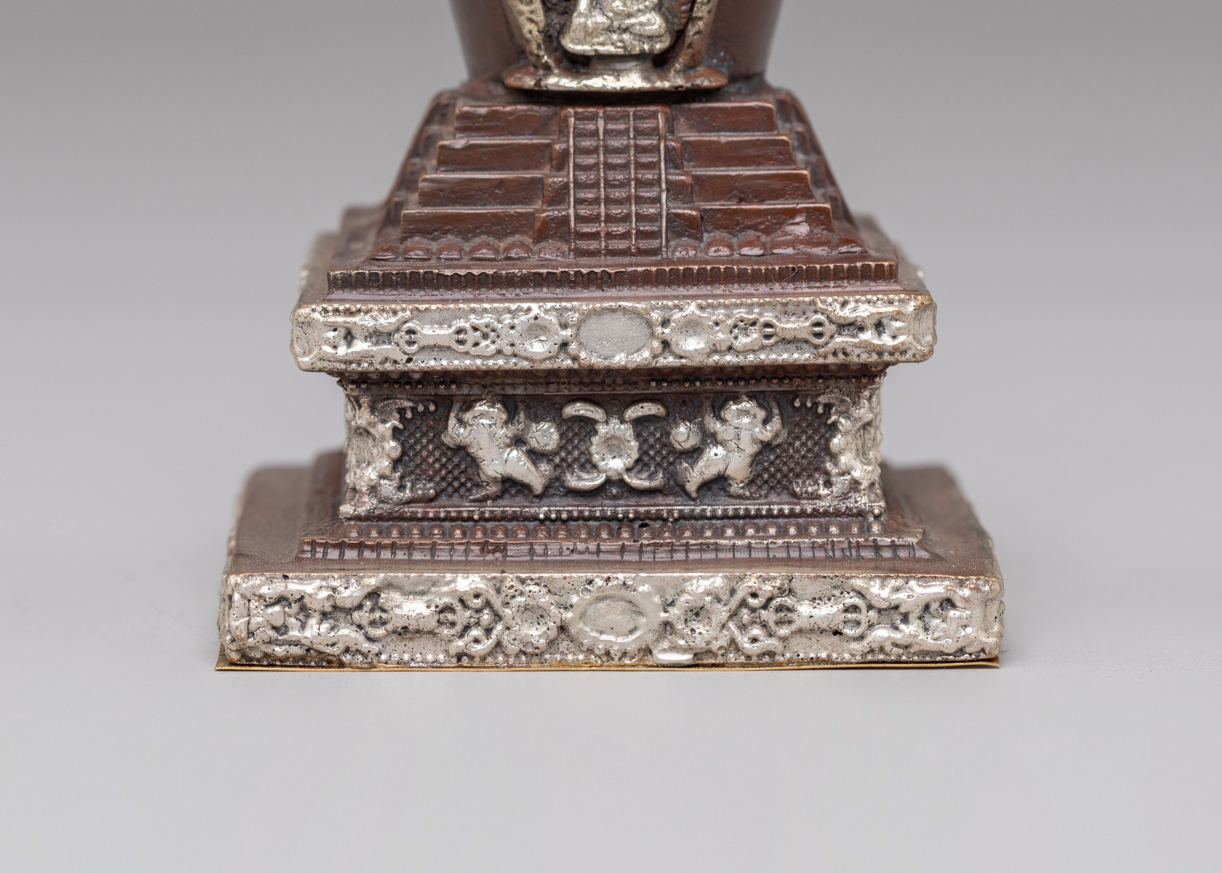 Handcrafted Descent from Heaven Stupa | Spiritual Artifacts for Meditation