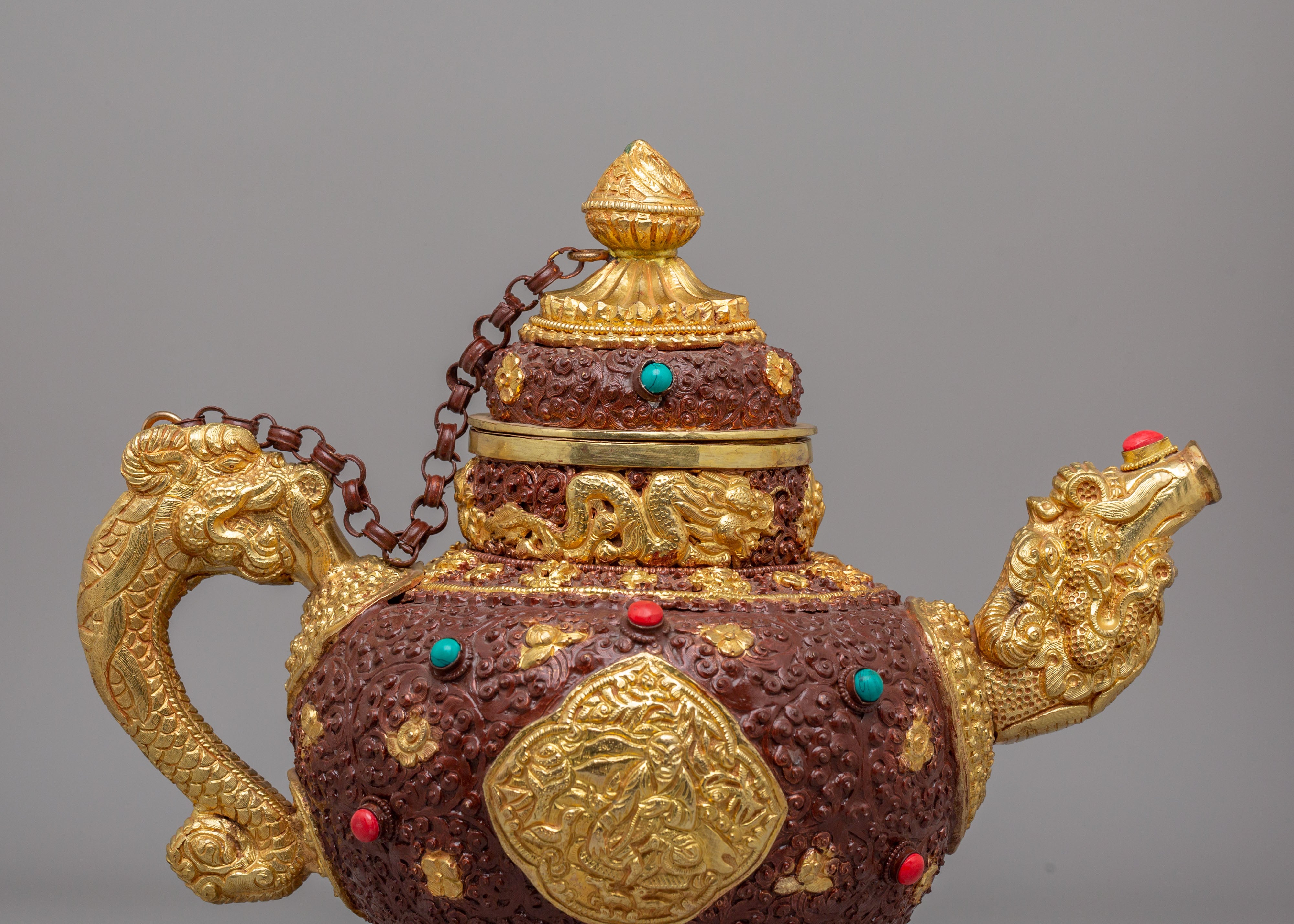 Himalayan Tibetan Tea Pot | Spiritual and Cultural Decor