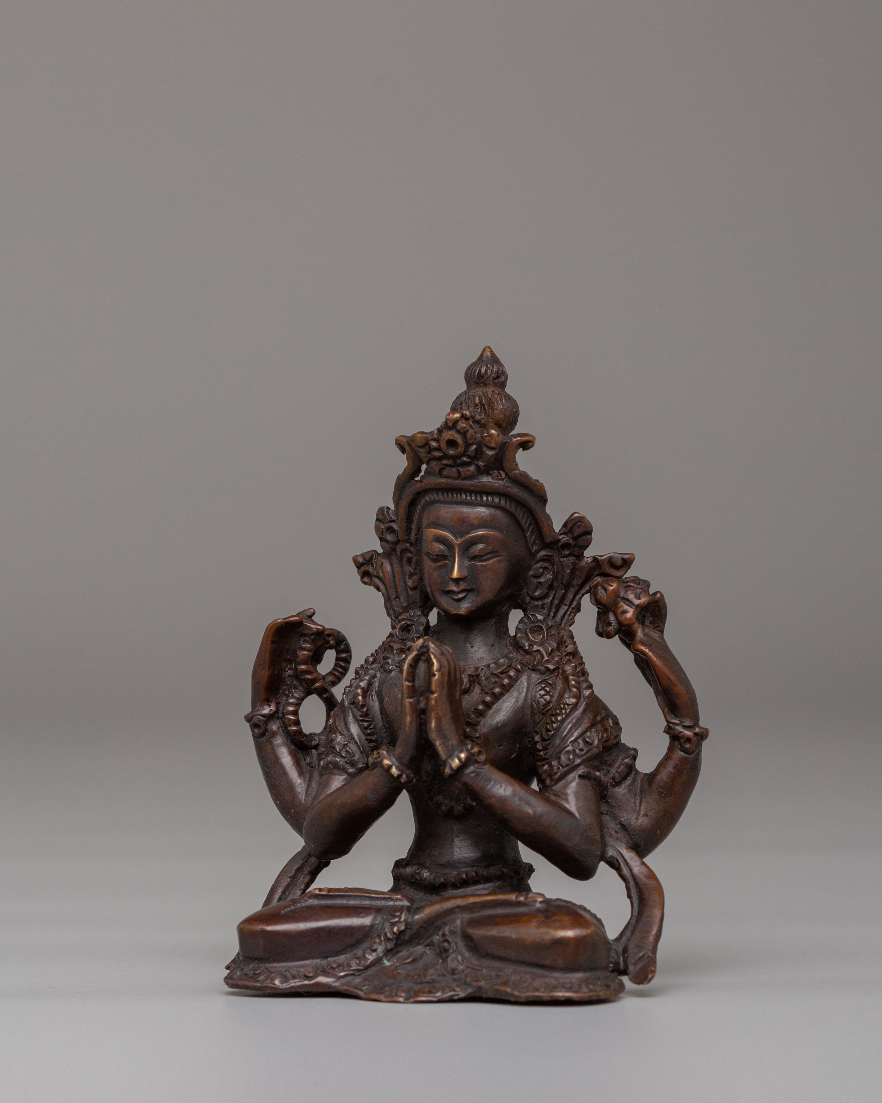Tibetan Chenrezig Buddha Statue | Symbol of Compassion and Wisdom