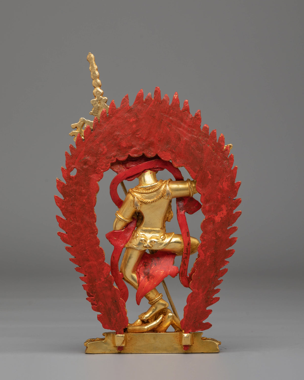 Handcrafted Simhamukha Buddhist Statue | Sacred Simhamukha Statue for Spiritual Practice