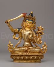 Handcrafted Manjushri Statue