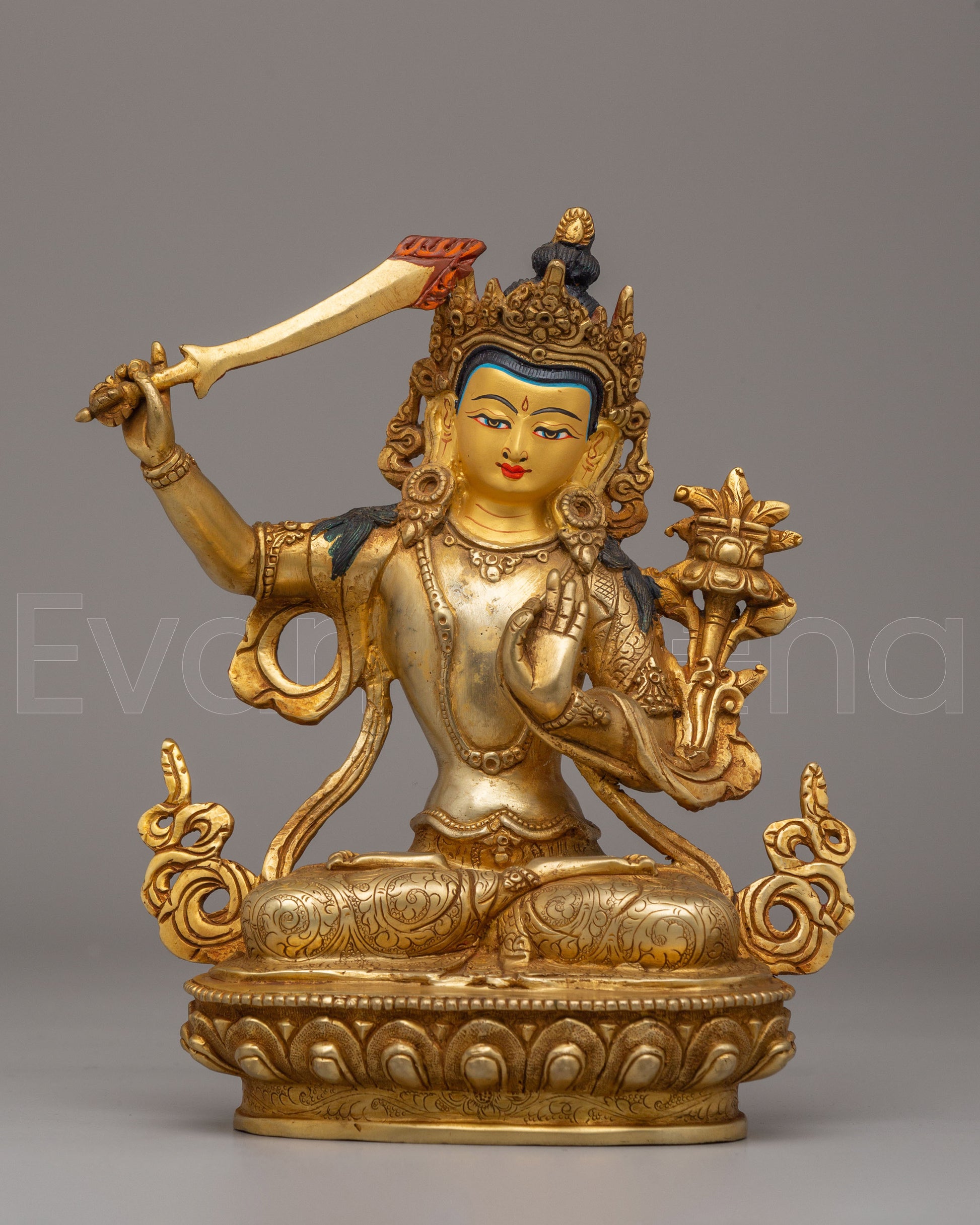 Handcrafted Manjushri Statue