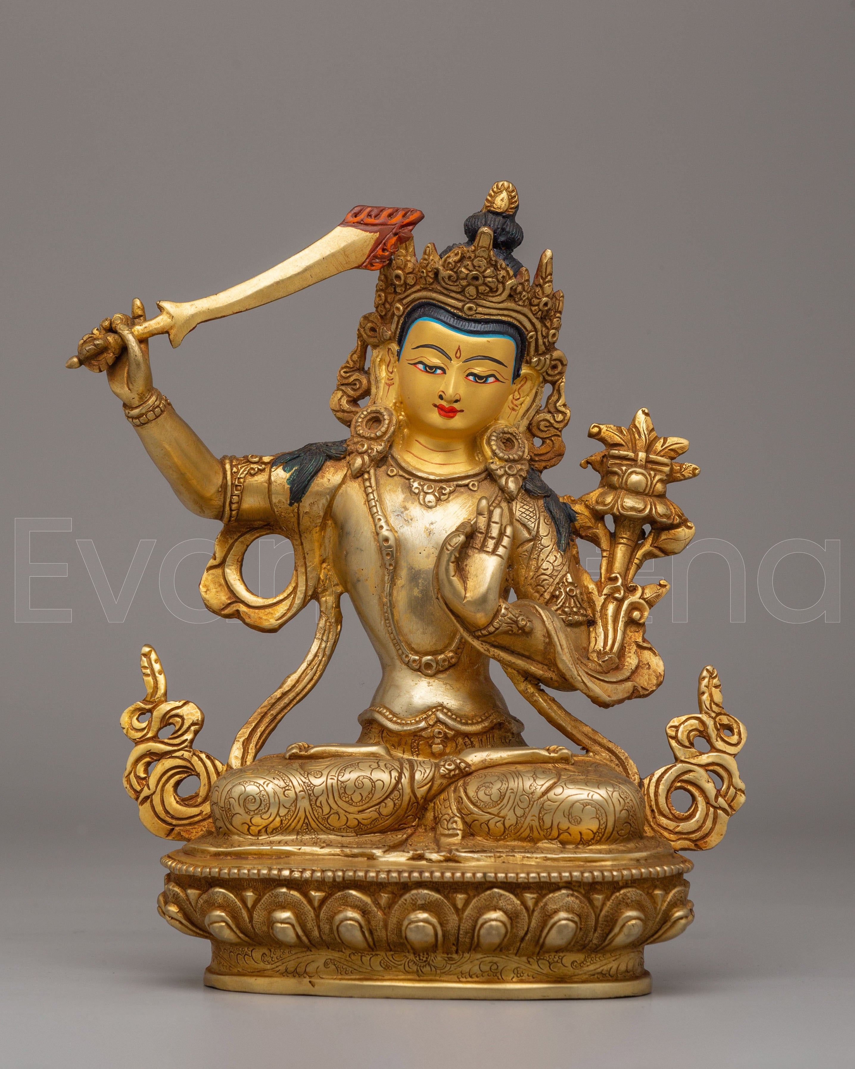 Handcrafted Manjushri Statue