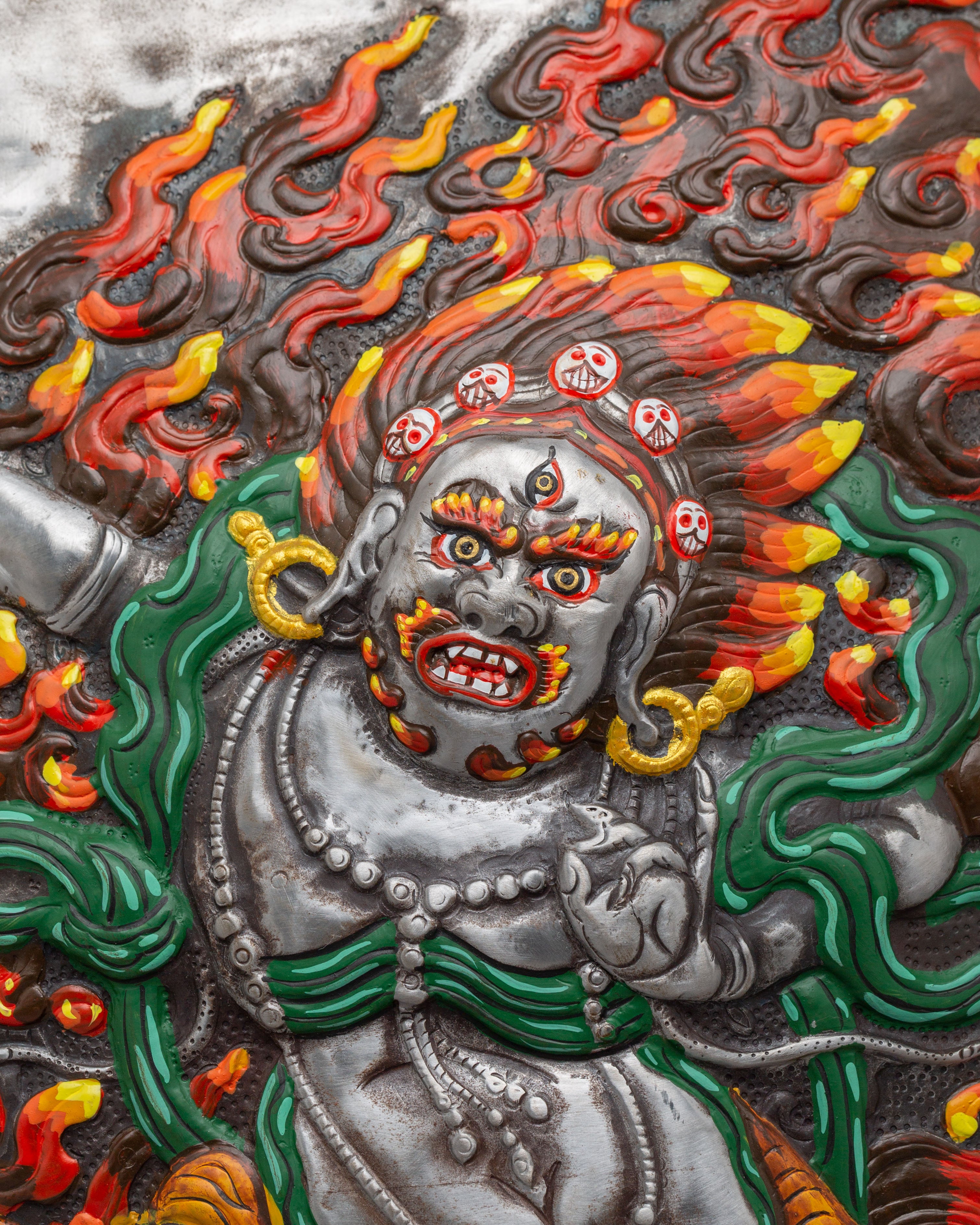 Spiritual Vajrapani Wall Hanging | Tibetan Artwork for Home Decor