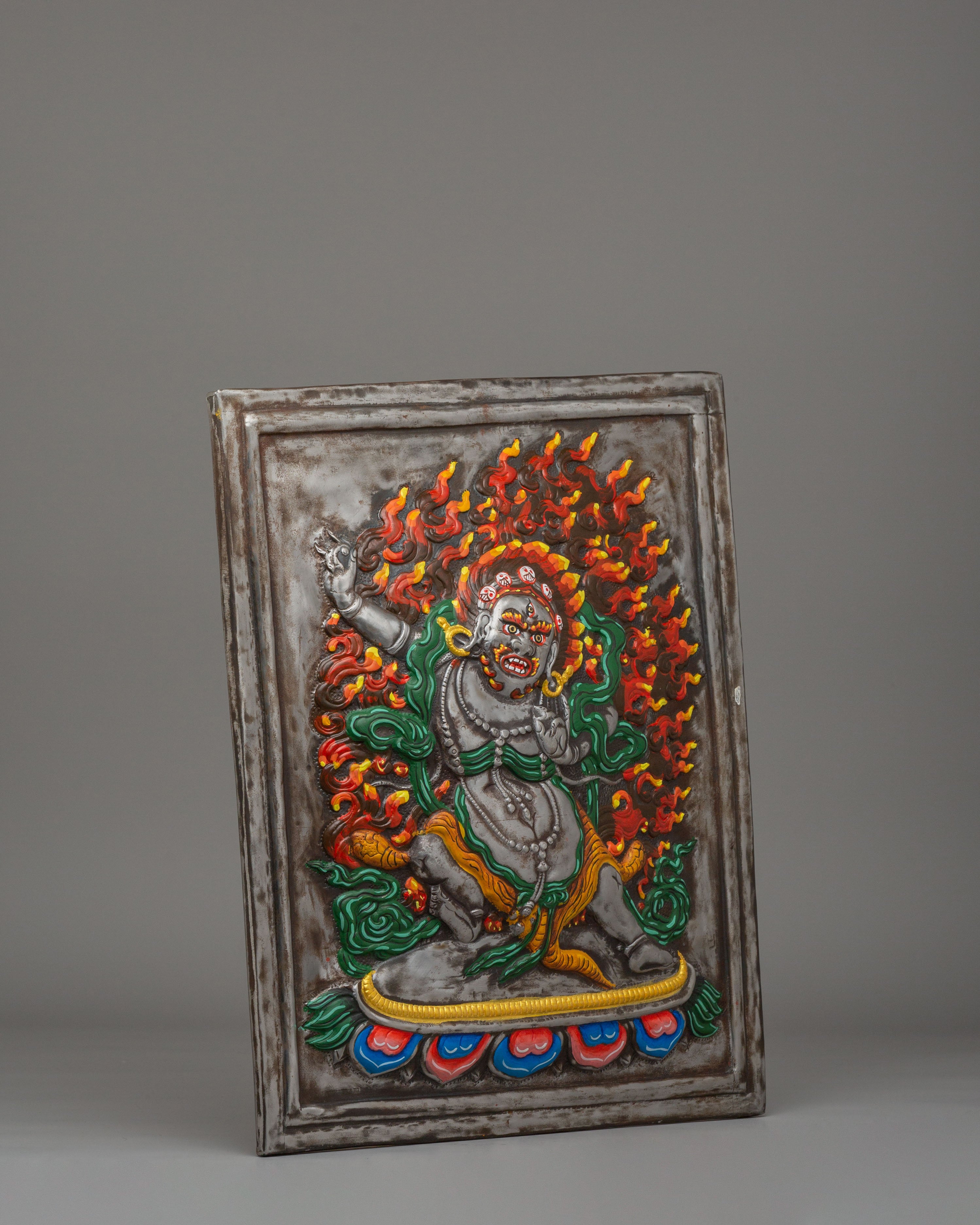 Spiritual Vajrapani Wall Hanging | Tibetan Artwork for Home Decor