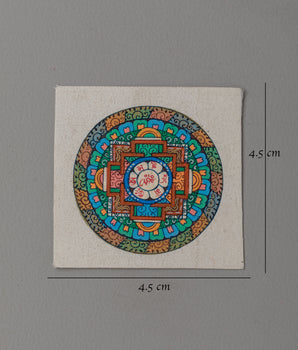 Mandala Thanka for Locket | Handcrafted Spiritual Artwork