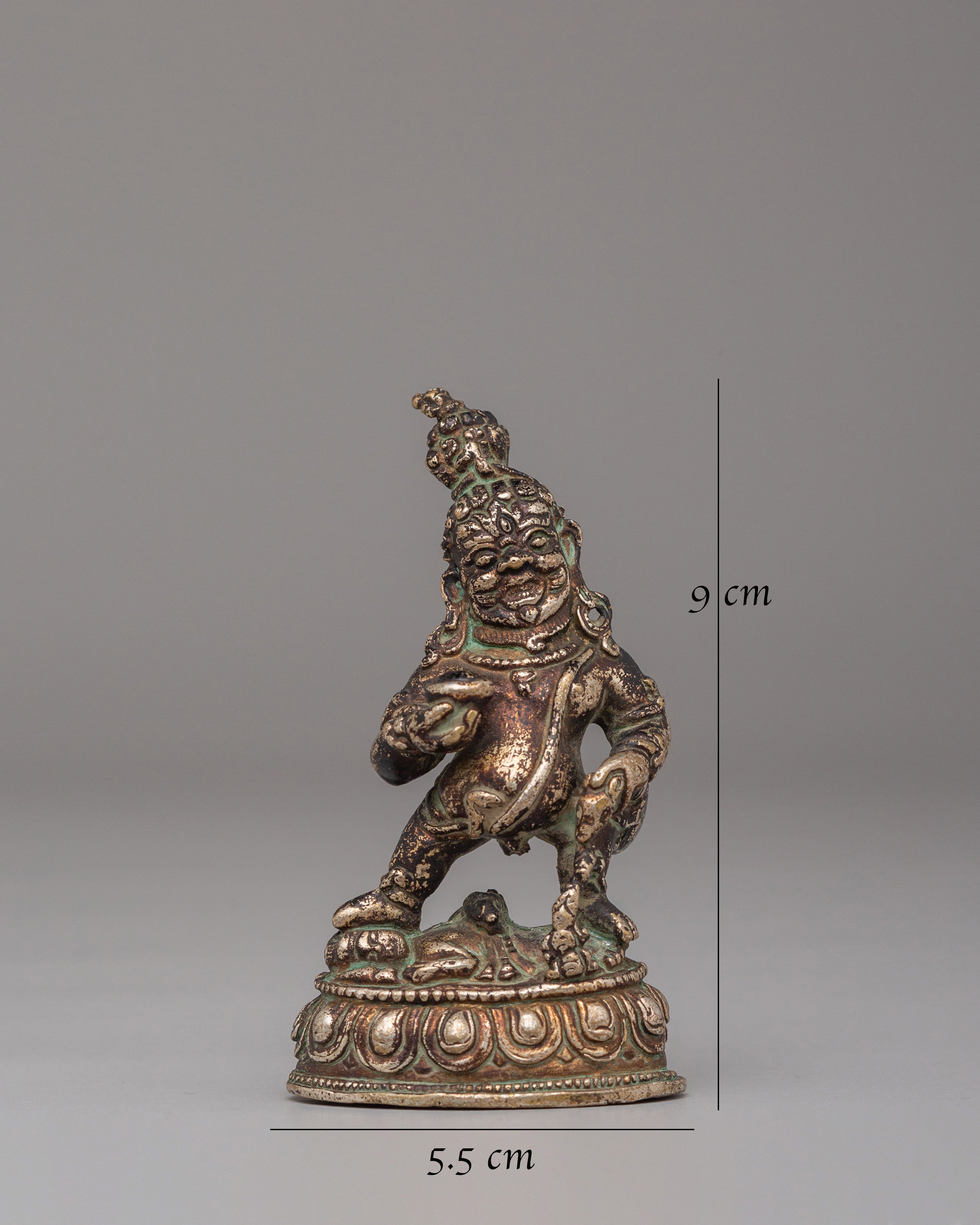 Machine Made Black Dzambhala Deity Statue | Symbolizing Prosperity