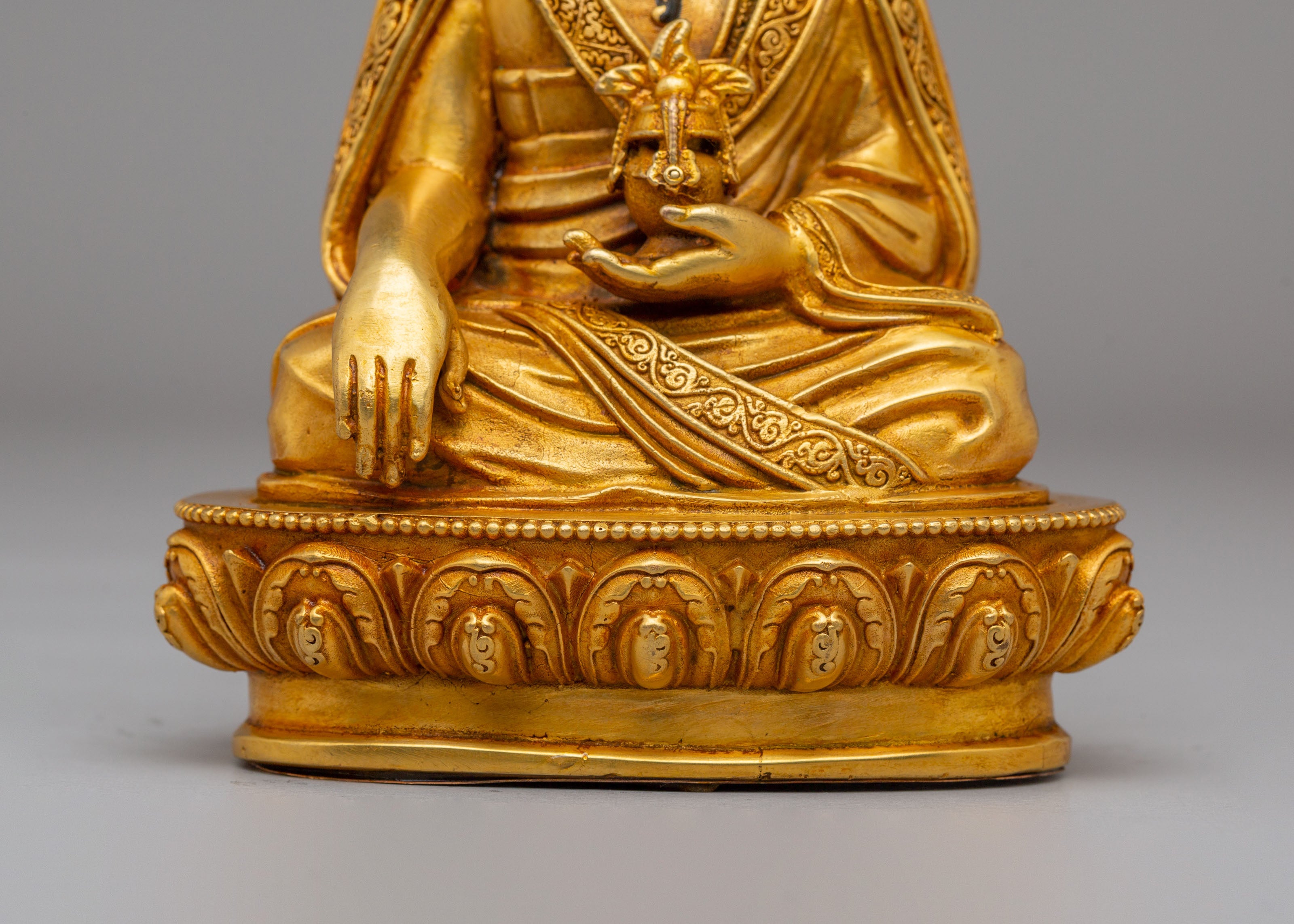 Spiritual Guru Shapdum Sculpture | Tibetan Buddhist Master Statue