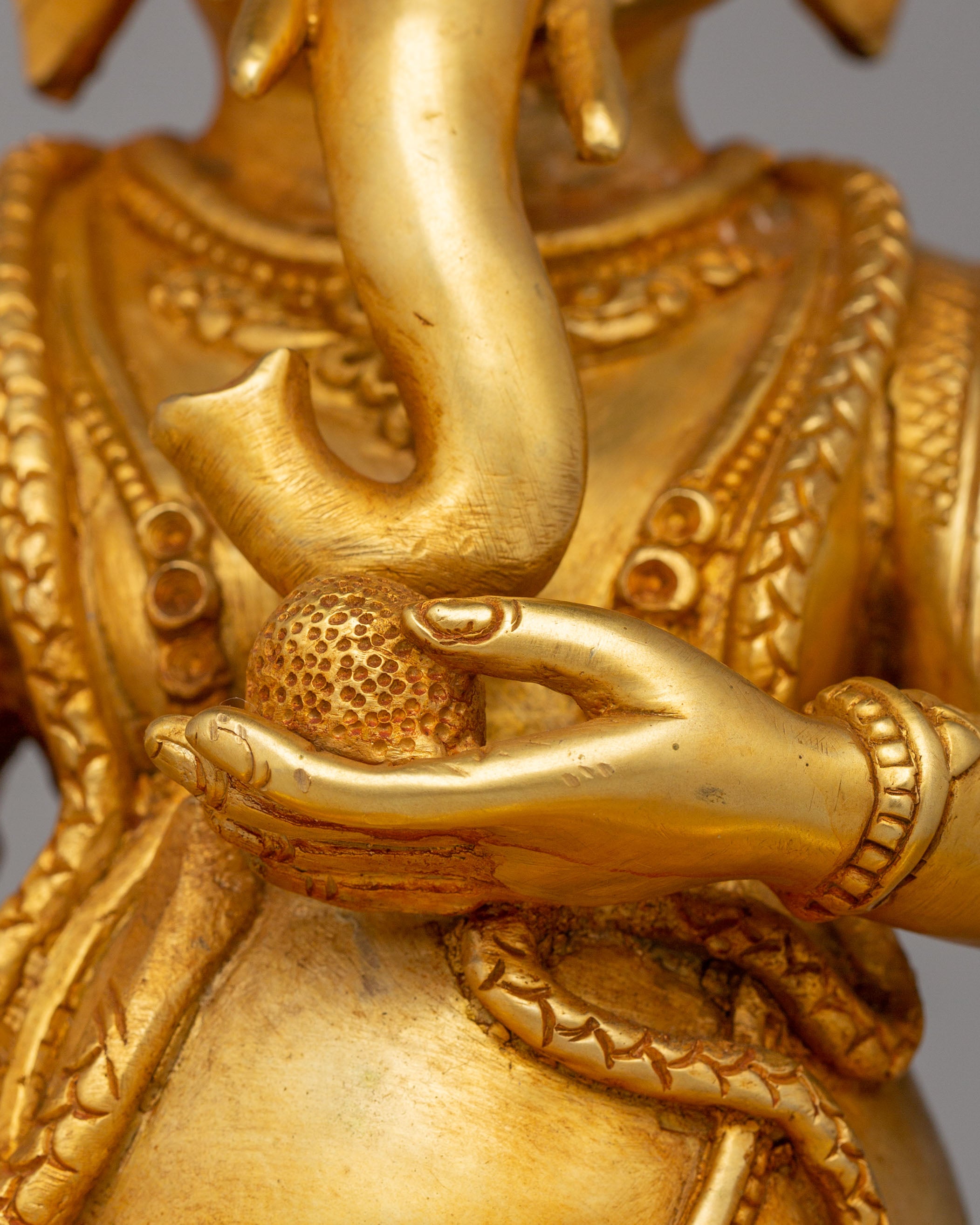 God Ganesh Divine Handcrafted Sculpture | Hindu Elephant God Figurine