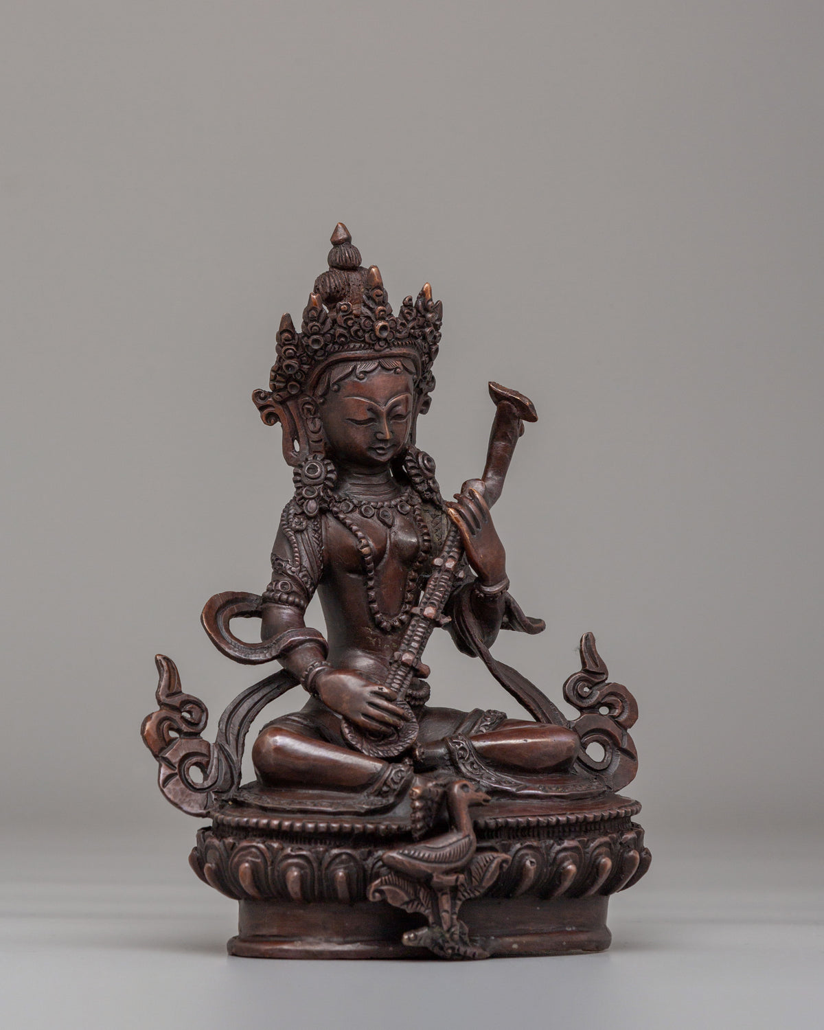 Himalayan Saraswati Altar Statue | Goddess of Wisdom