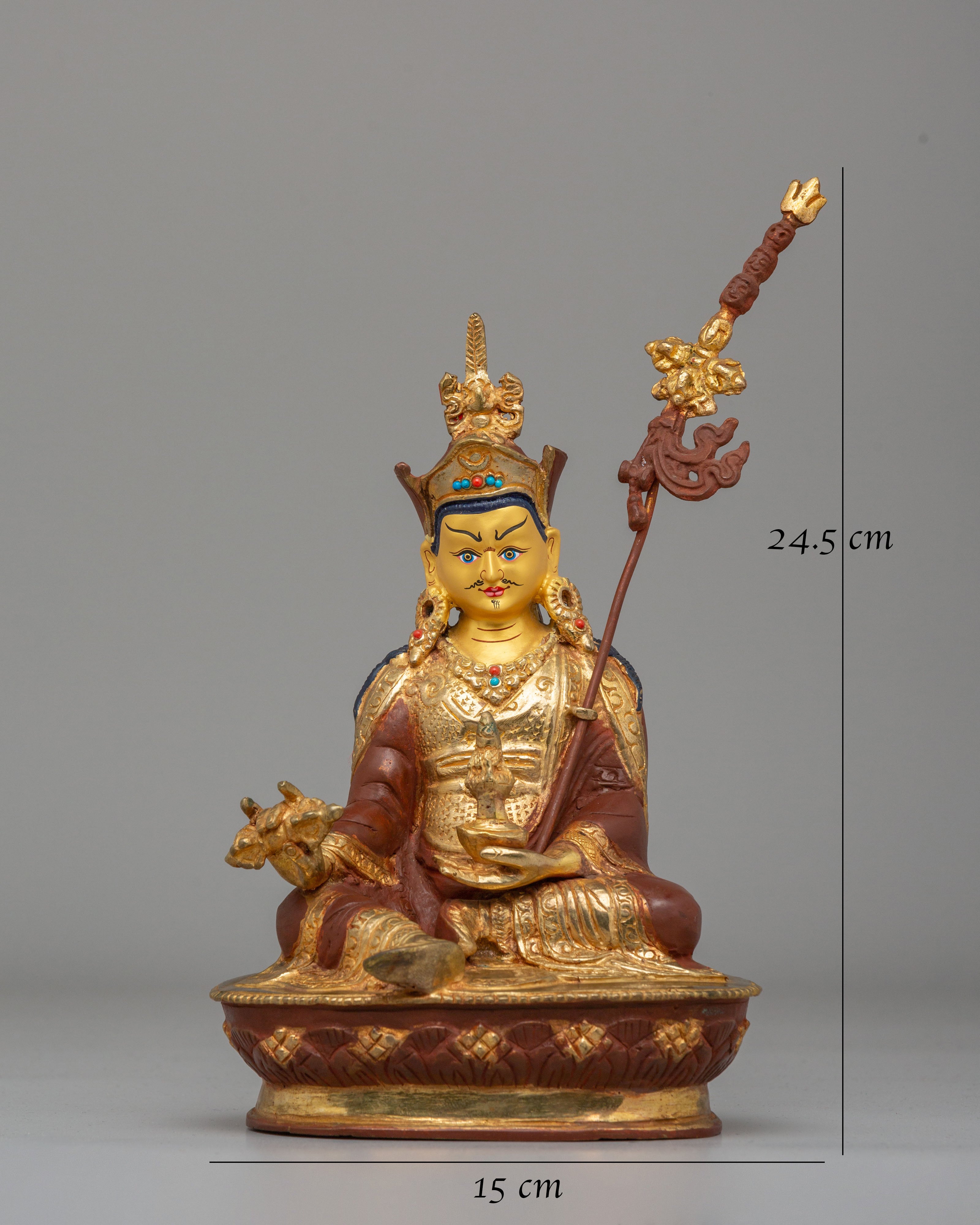 Vajrayana Guru Rinpoche Statue | Himalayan Buddhist Decor