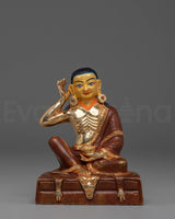 Handmade Golden Milarepa Statue