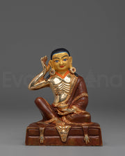 Handmade Golden Milarepa Statue