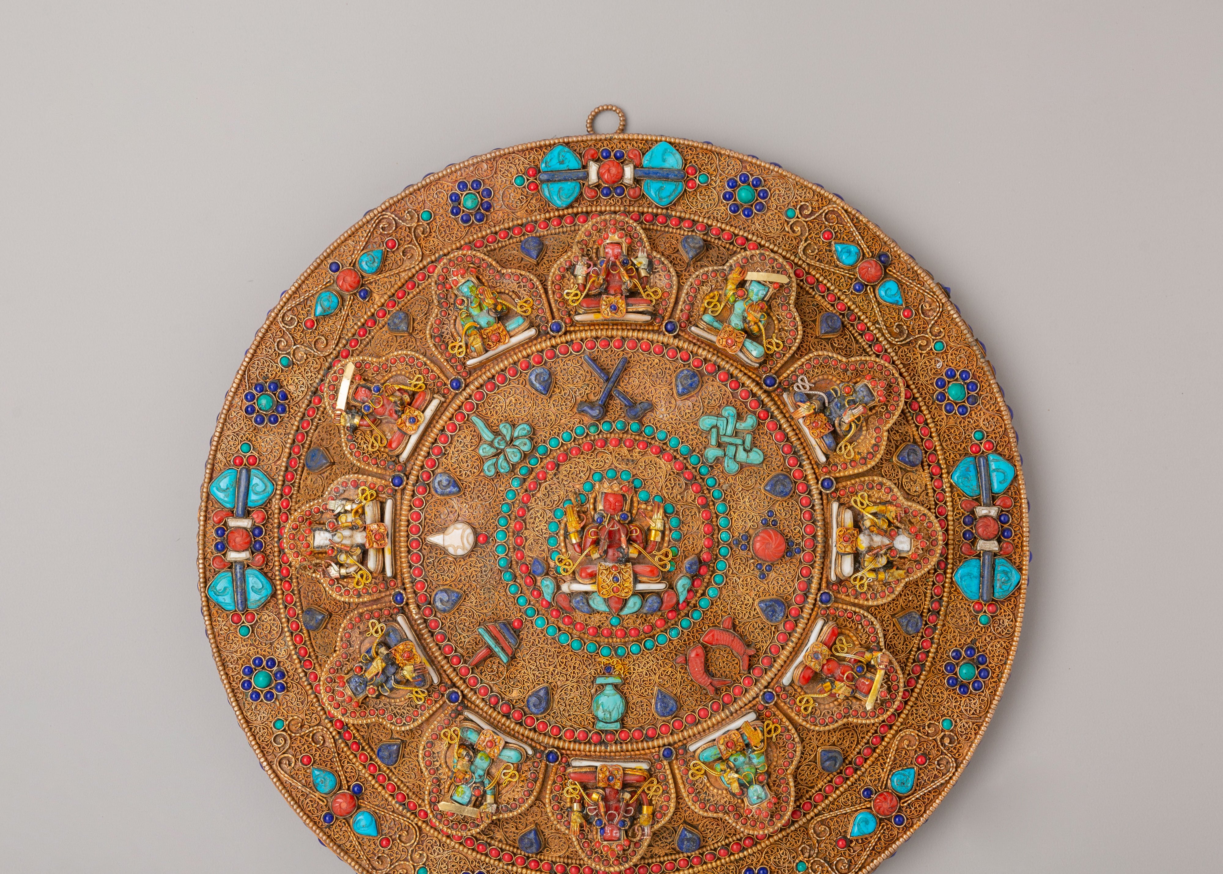 Chenrezig Mandala Wall Hanging | Sacred Buddhist Wall Decor