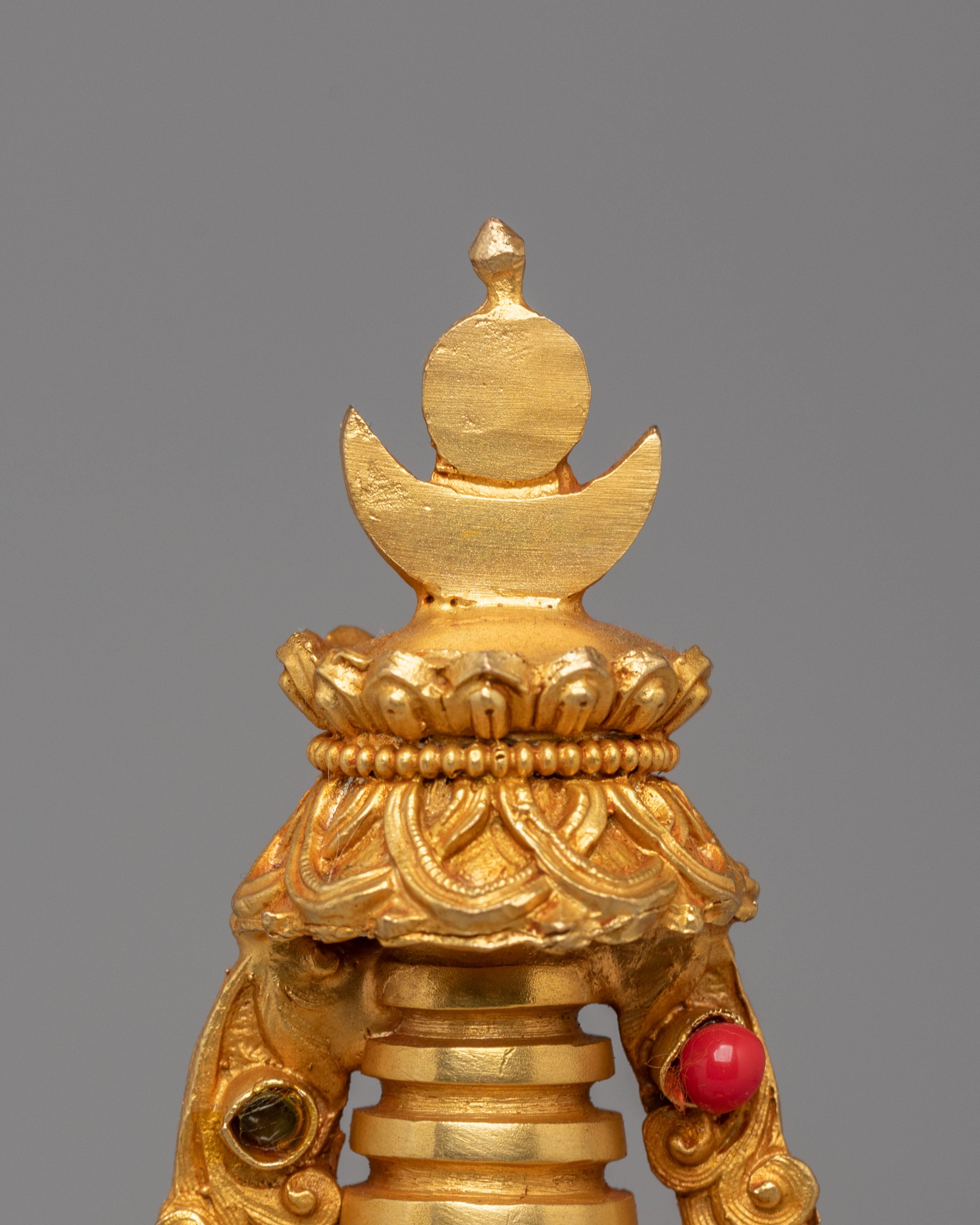 Gold Plated Tibetan Reconciliation Stupa | Stupa of Reconciliation
