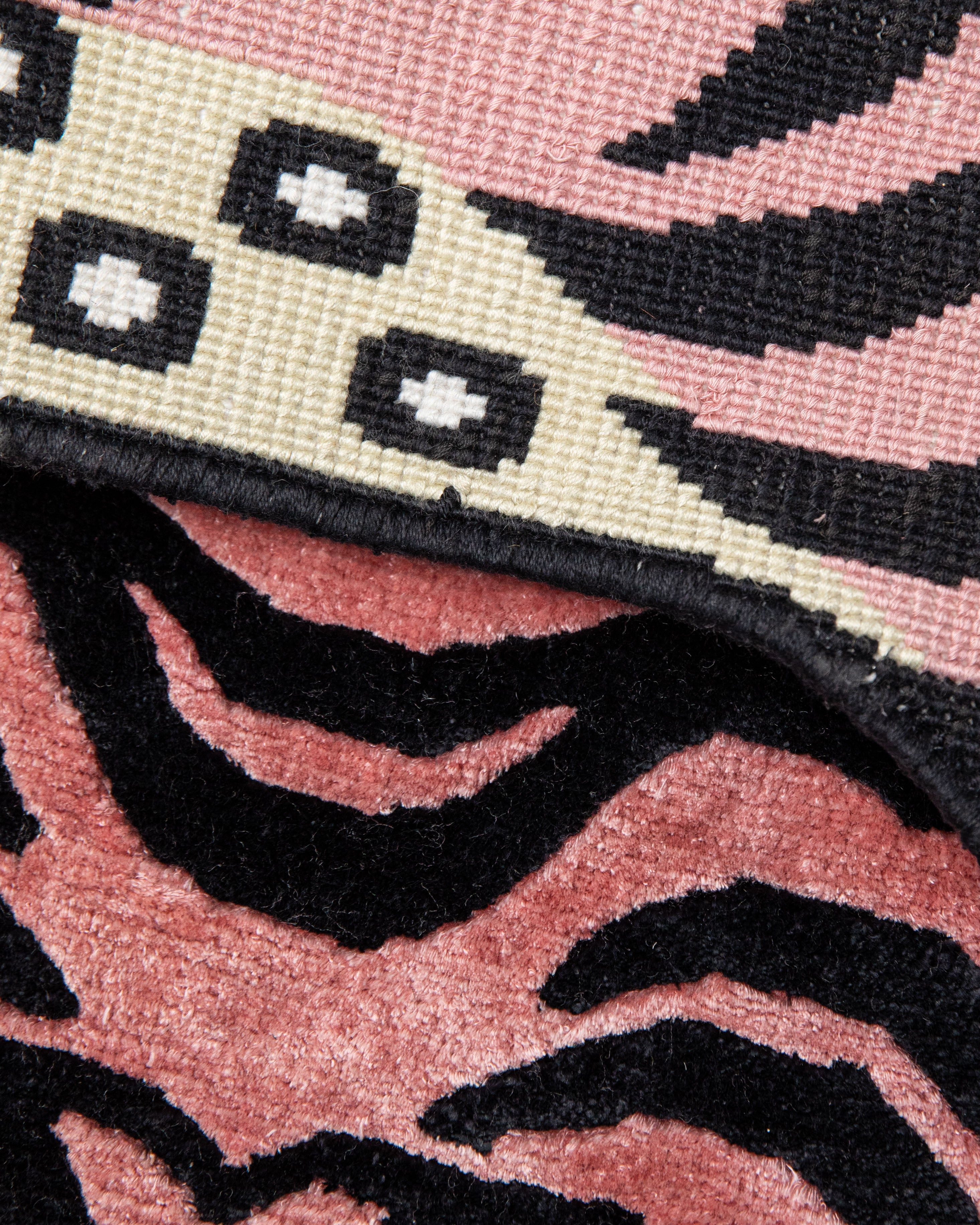 Decorative Handmade Tiger Rug | Handmade Tibetan Art