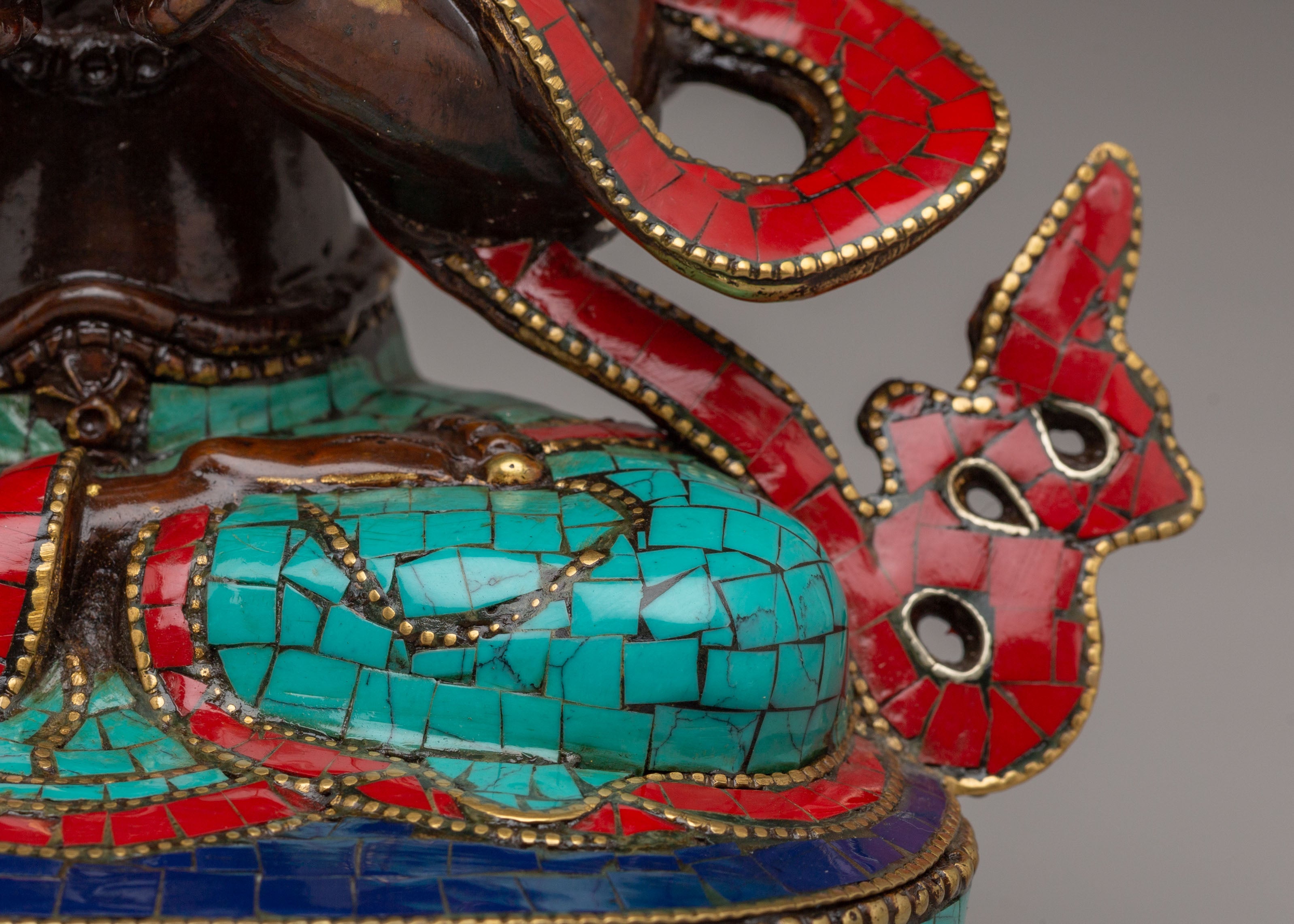 Handcrafted Chenrezig Deity Statue | Tibetan Avalokiteshvara Bodhisattva Sculpture