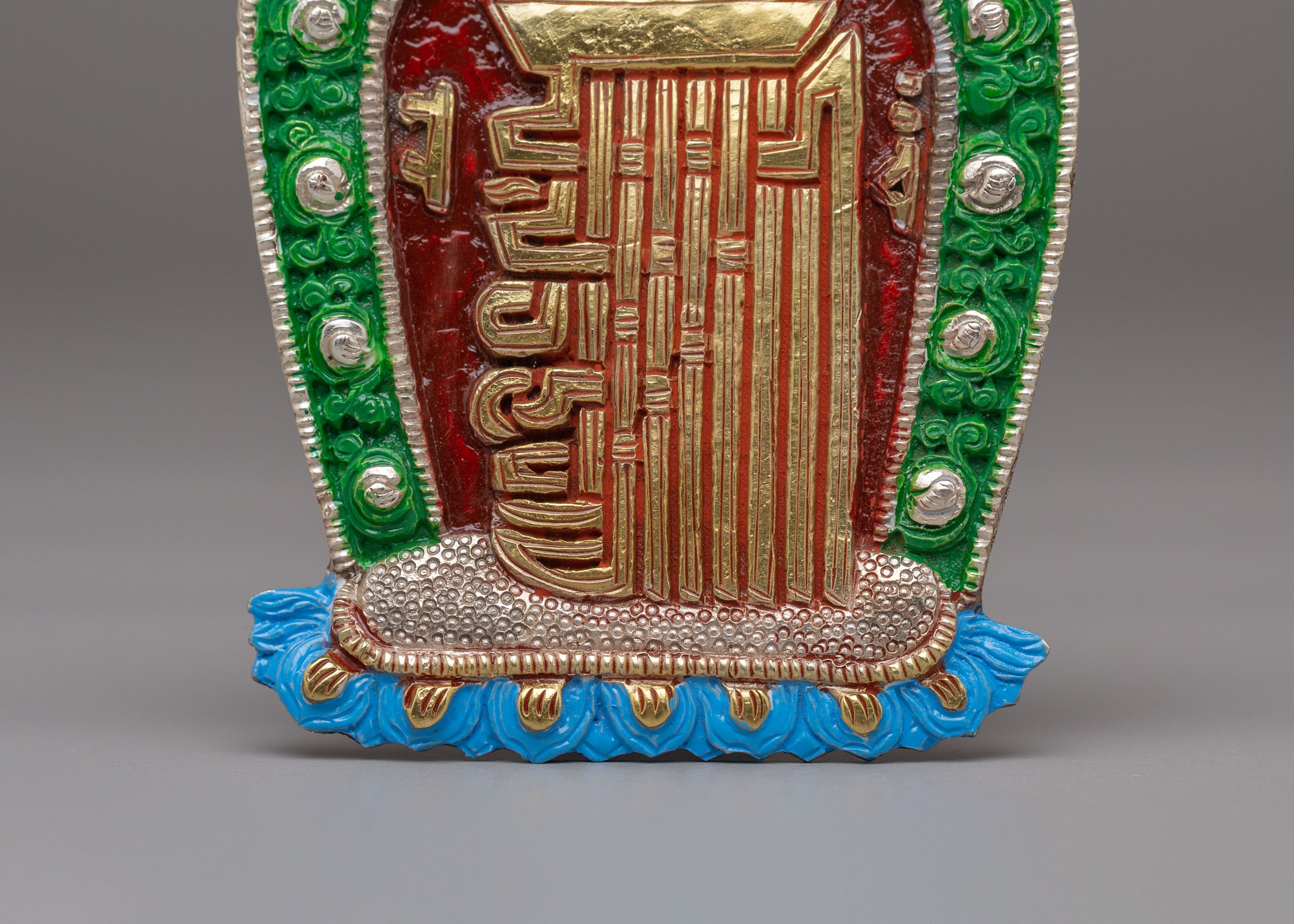 Traditional Kalachakra Symbol | Handcrafted Buddhist Sculpture