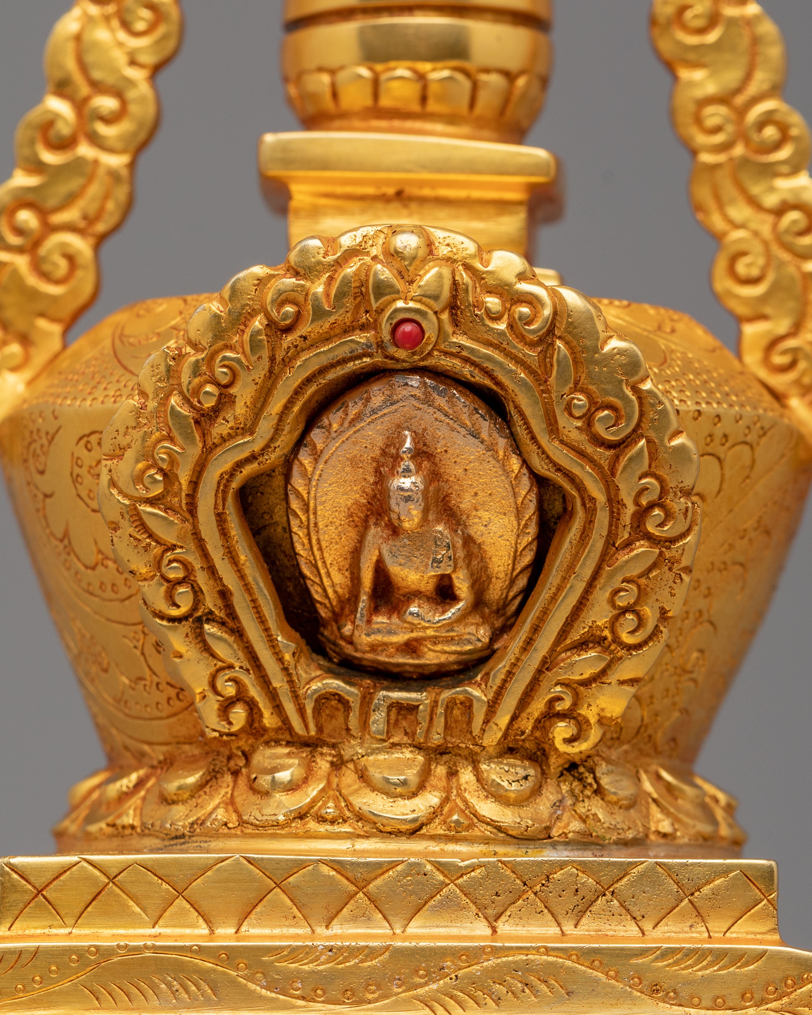 Handcrafted Enlightenment Stupa | Spiritual Home Decor