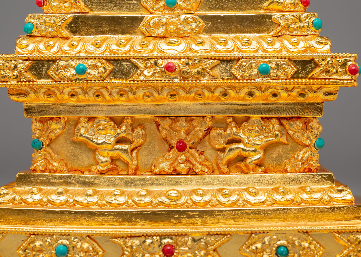 Buddhist Relic Enlightenment Stupa | Sacred Symbol of Awakening