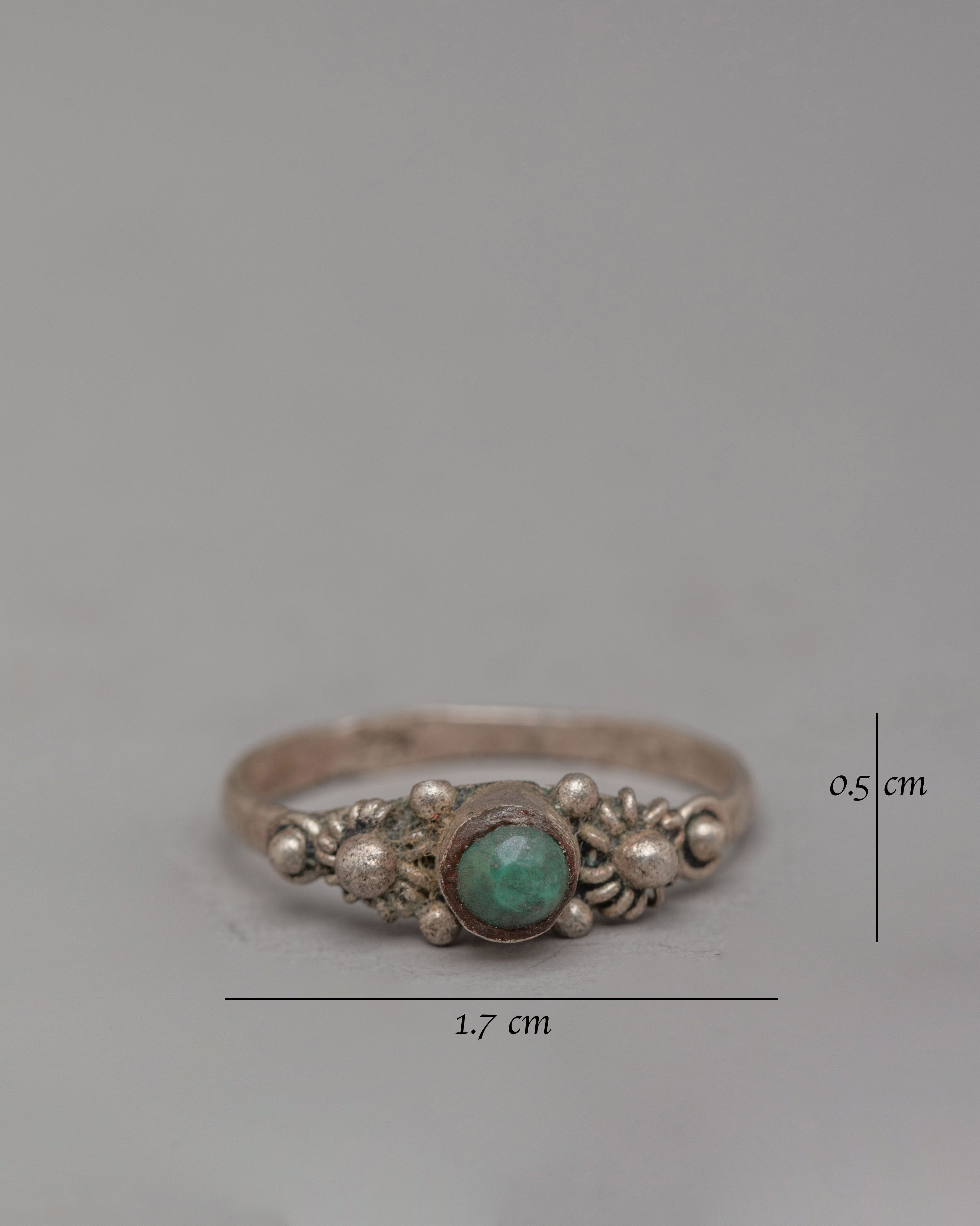 Handcrafted Silver Ring | Unique Stone Ring for Everyday Wear