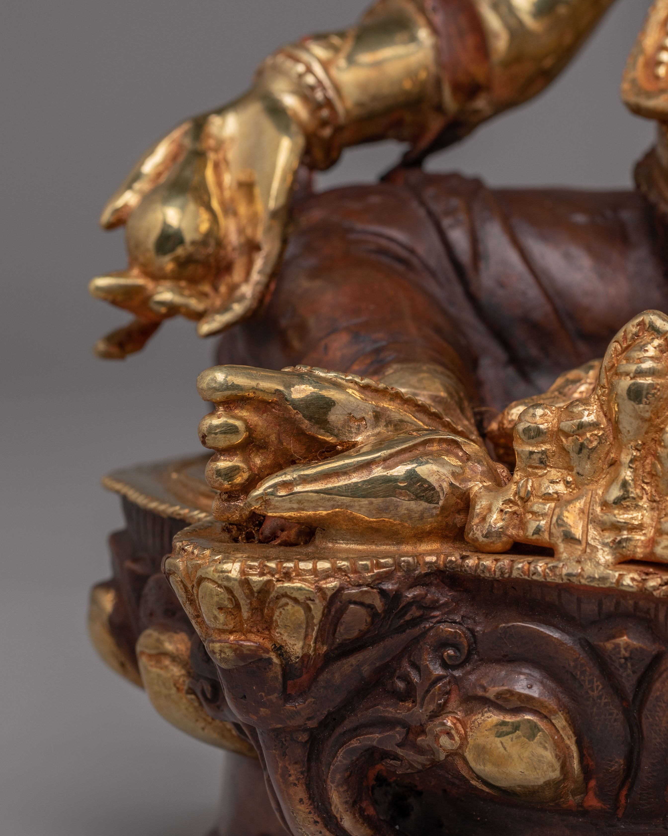 Dzambhala Statue for Altar | Handcrafted Dzambhala Deity Sculpture