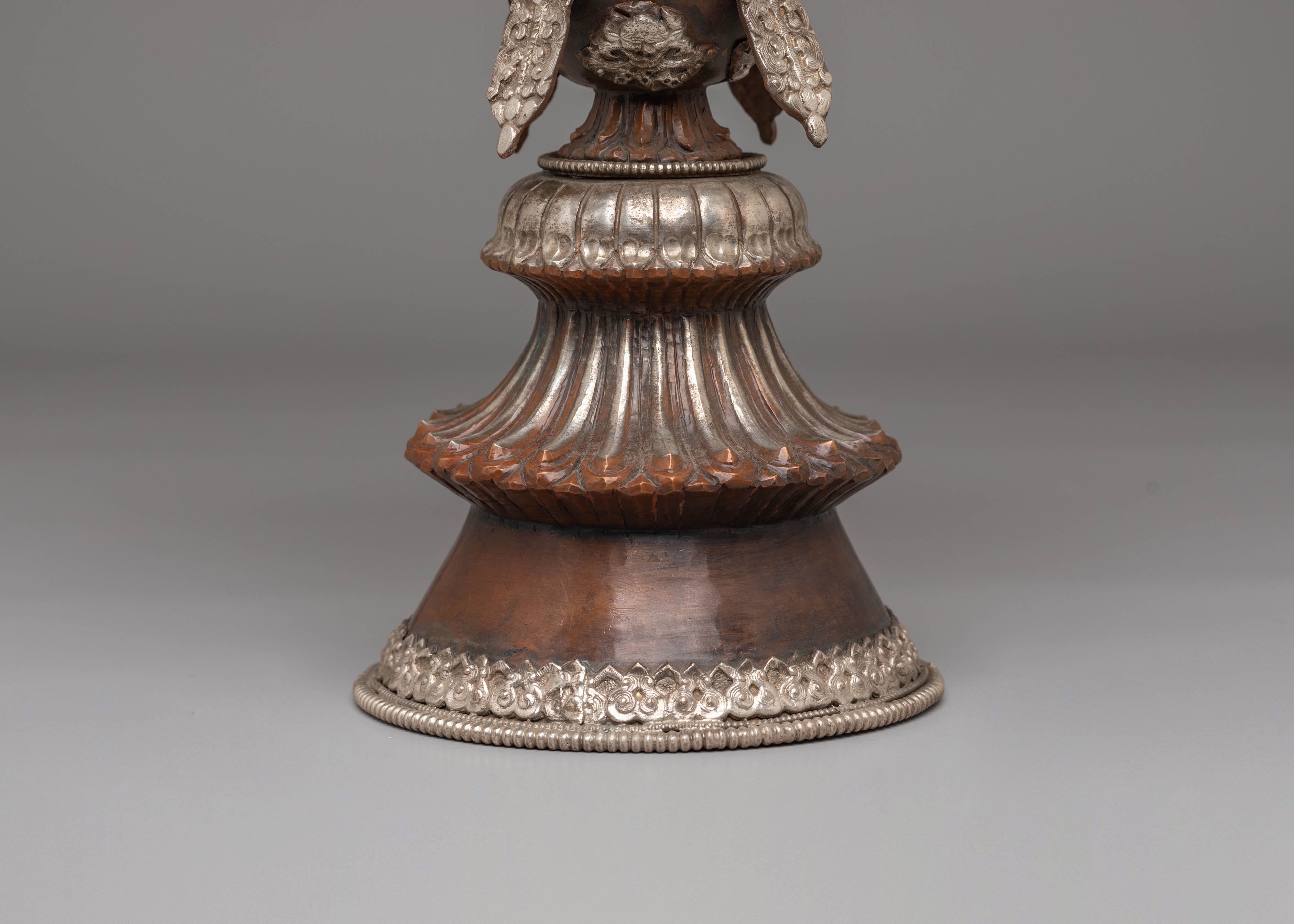Decorative Tibetan Butter Lamp | Handcrafted Ritual Oil Lamp for Meditation