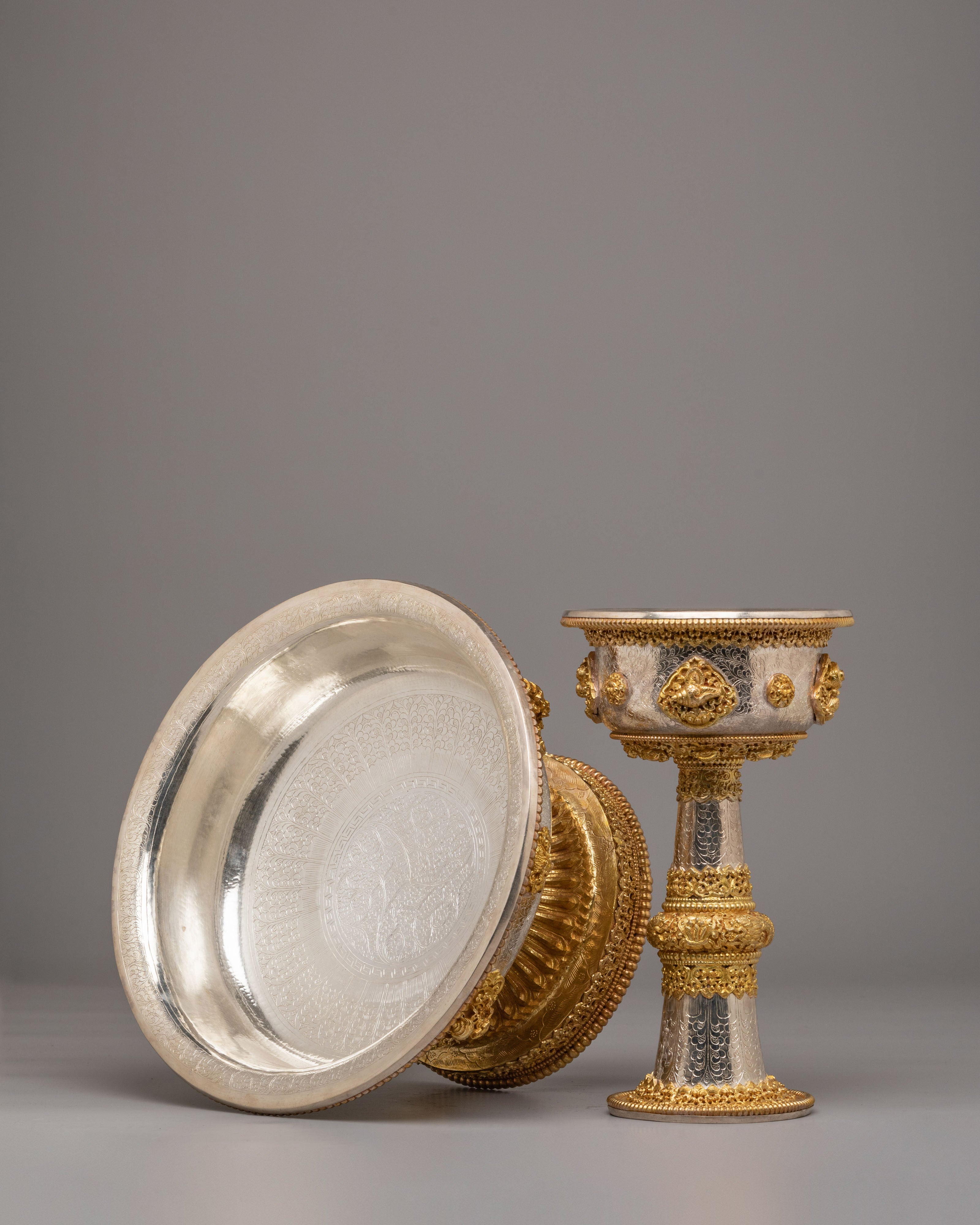 Ceremonial Serkyem Set | Tibetan Ritual Tools for Altar