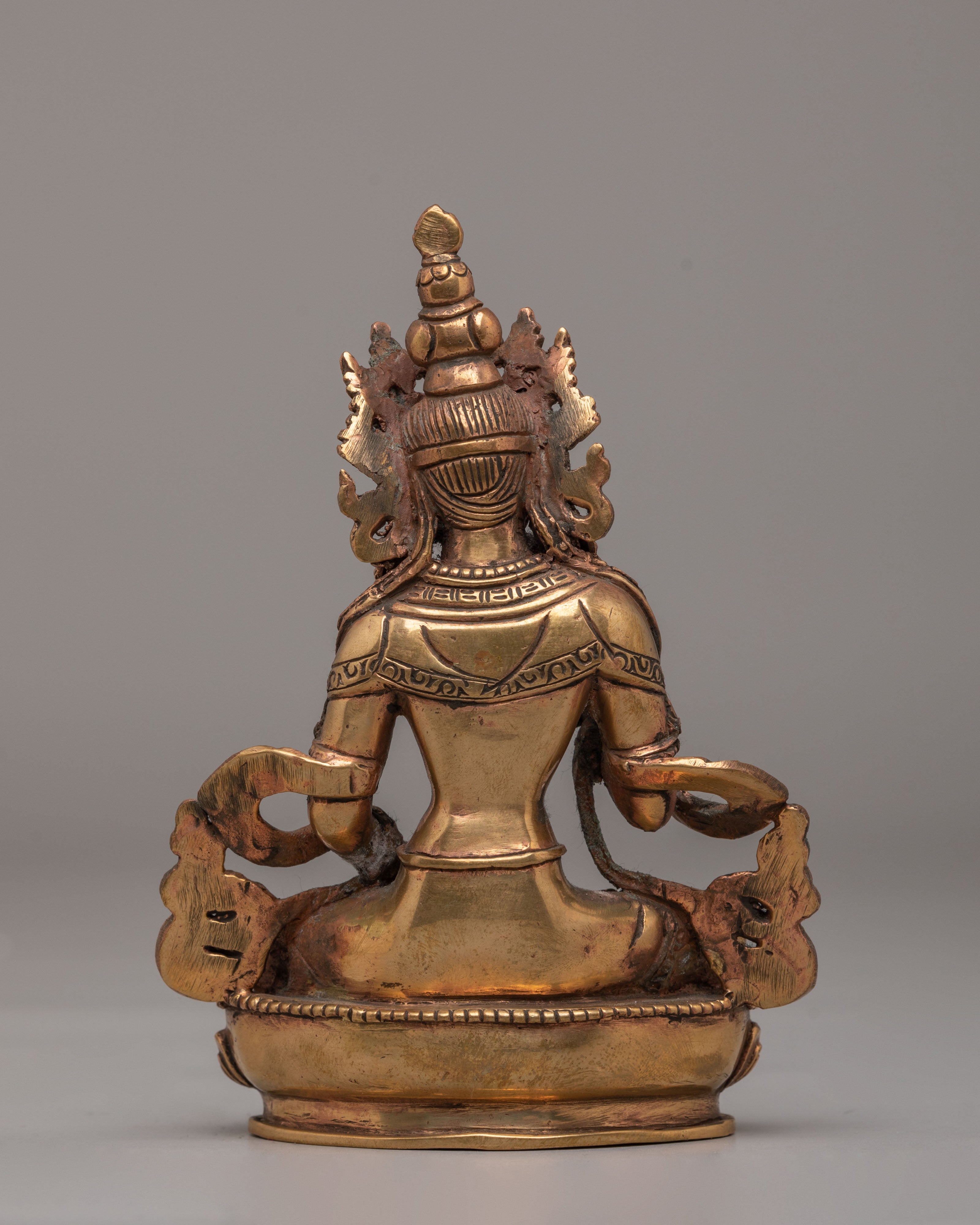 Tibetan Vajrasattva Deity Statue | Handcrafted Copper Art