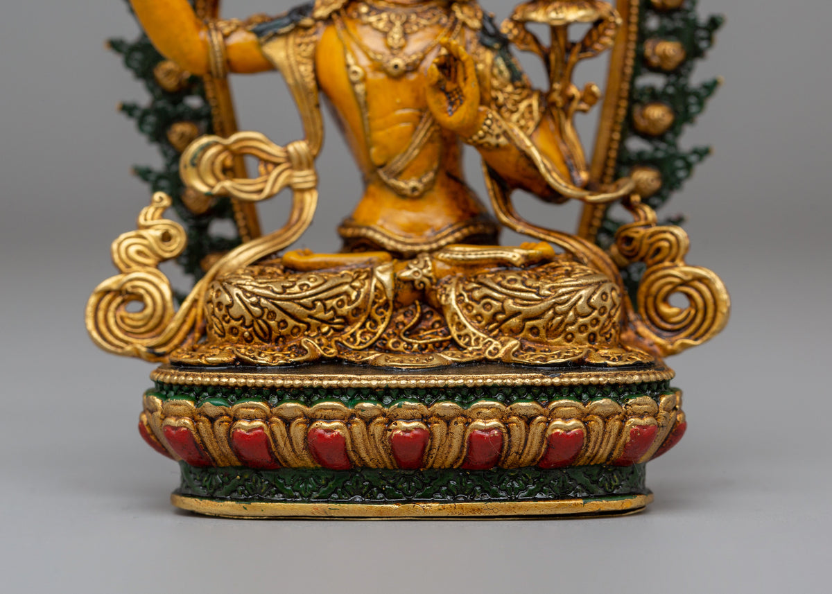 Traditional Manjushri Deity Statue | Symbol of Wisdom and Enlightenment