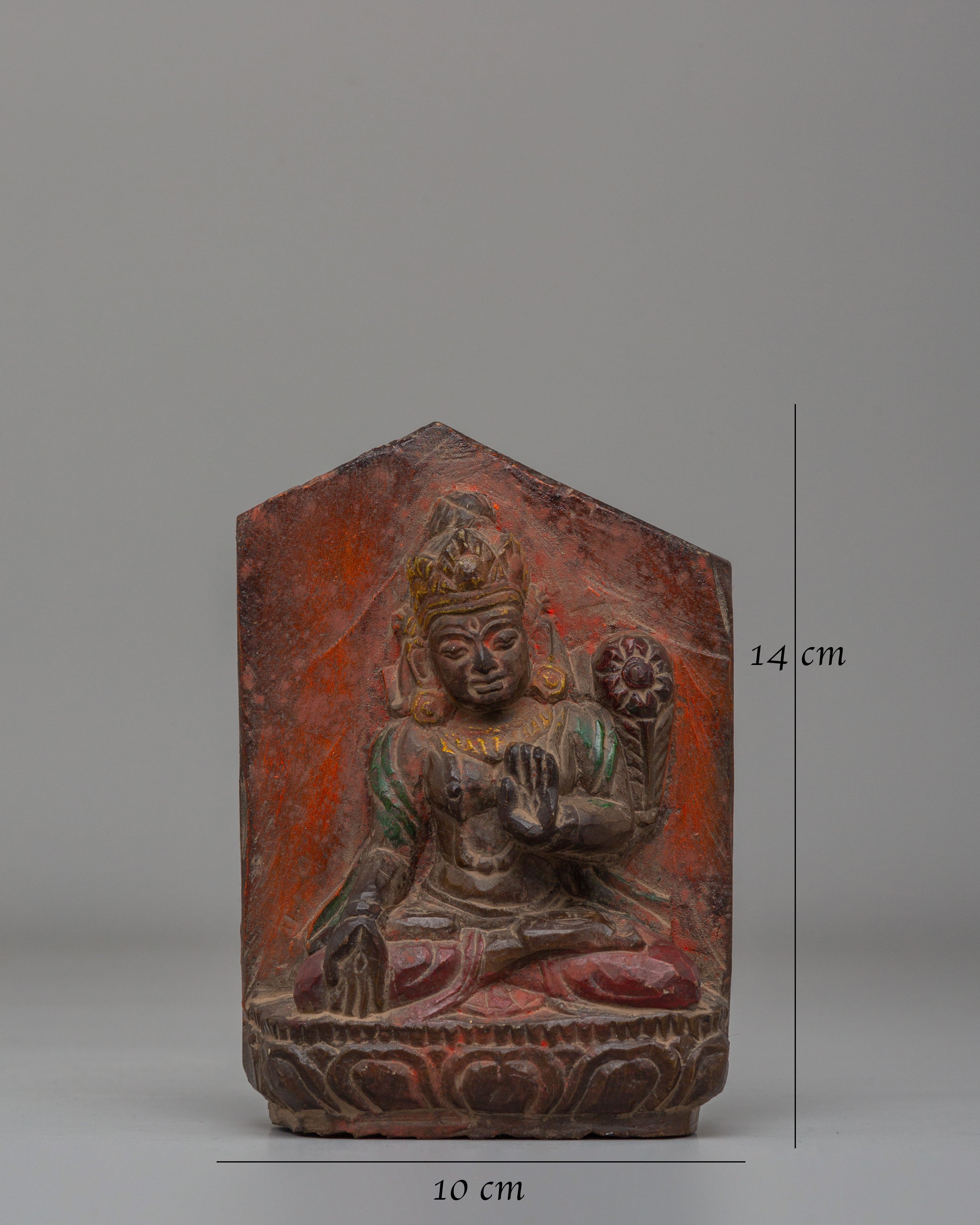 Tibetan White Tara Figurine | Buddhist Healing Deity Art