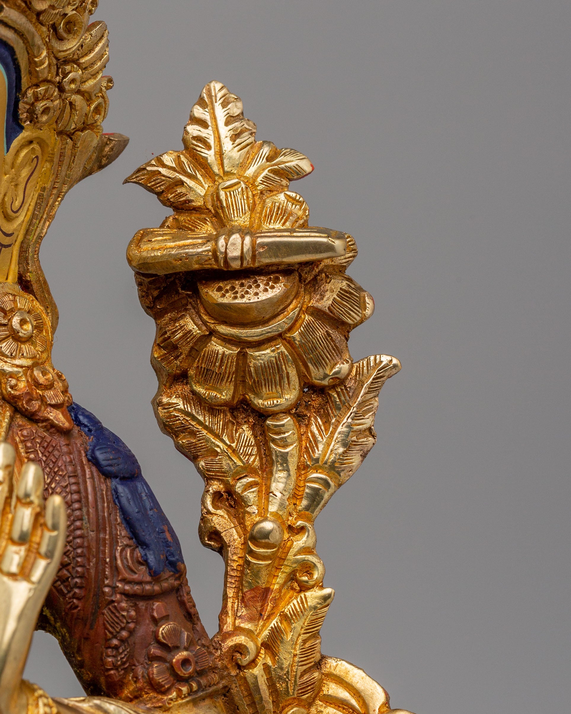 Tibetan Manjushri Statue | Wisdom Bodhisattva Sculpture