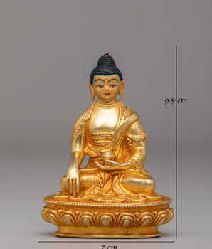 Golden Shakyamuni Buddha Statue | Symbol of Enlightenment & Peace