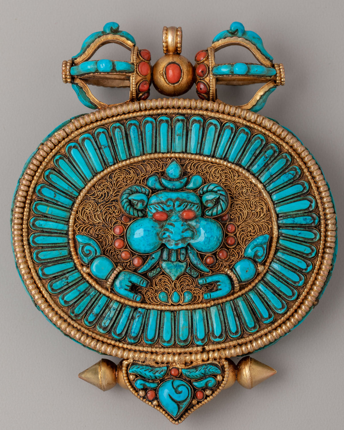 Himalayan Ghau Box Locket | A Sacred Tibetan Amulet with Cheppu Design