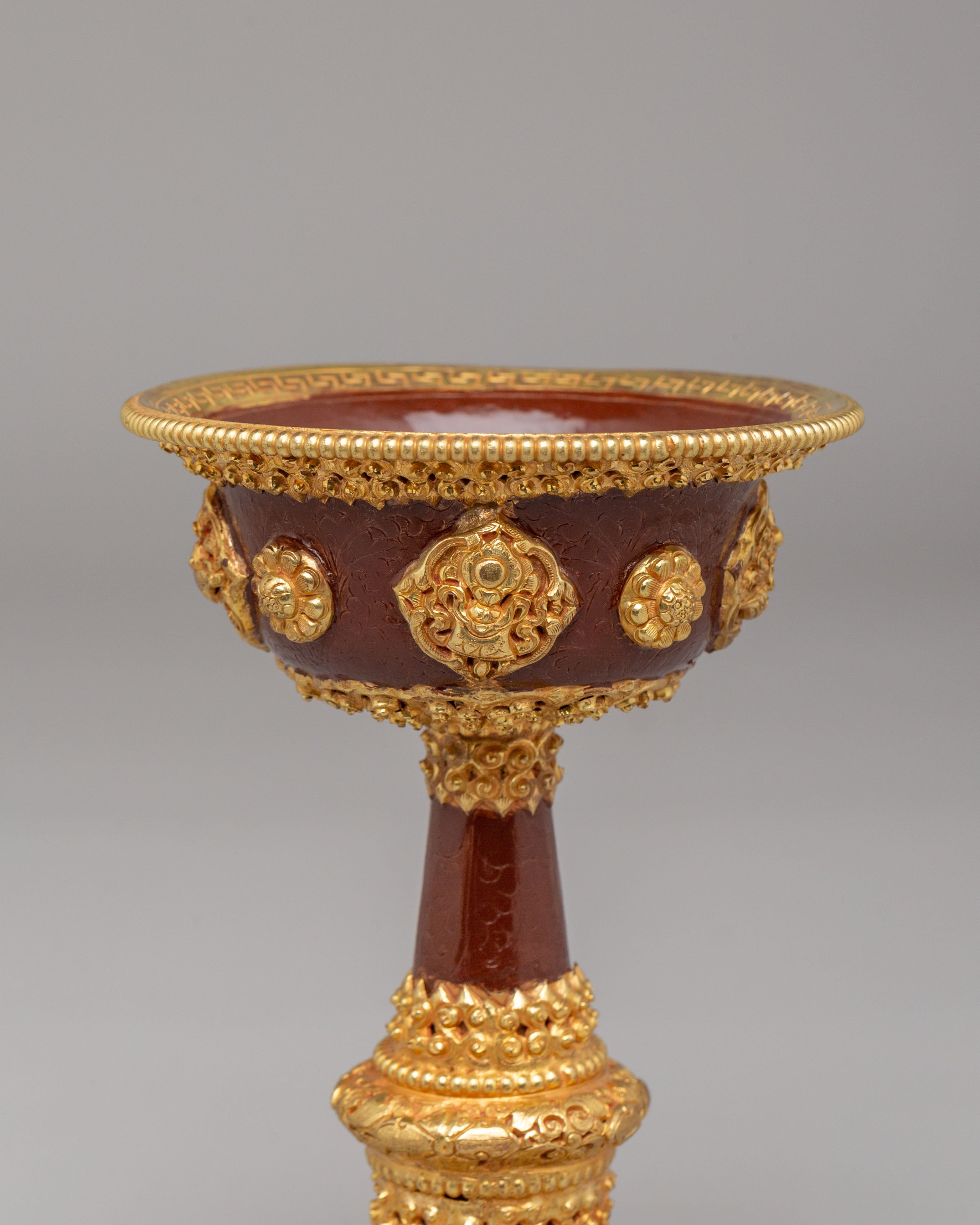Buddhist Serkyem Offering Set for Rituals | Tibetan Ceremonial Vessel