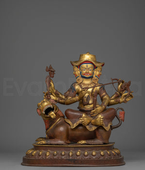 Handcrafted Pehar Gyalpo Figurine | Tibetan Protector