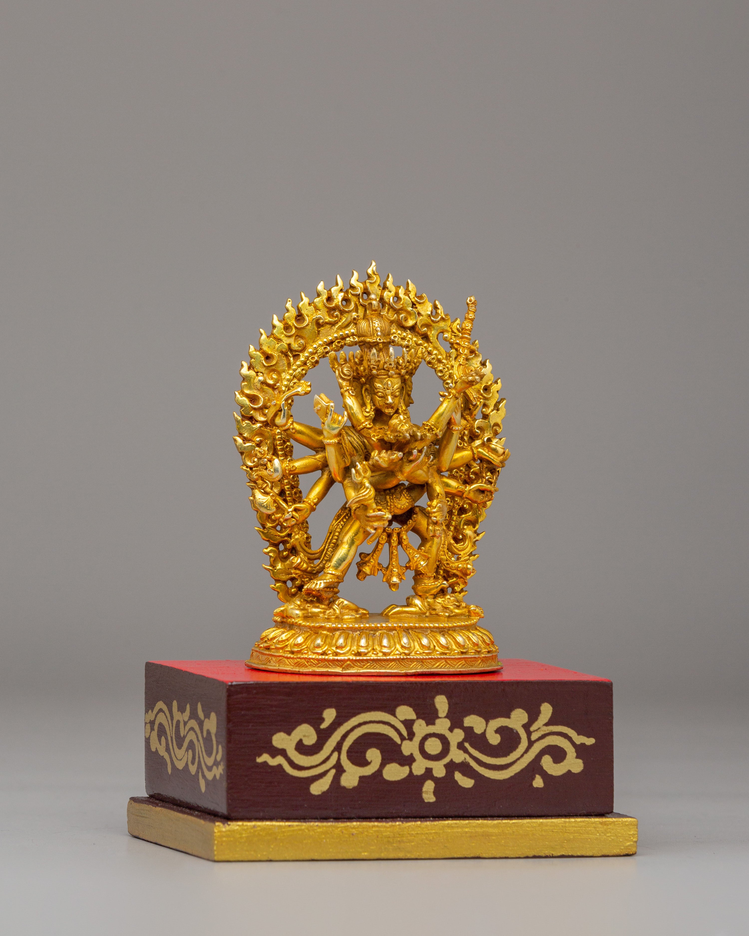 Tibetan Chakrasamvara with Consort Statue | Handmade Himalayan Art