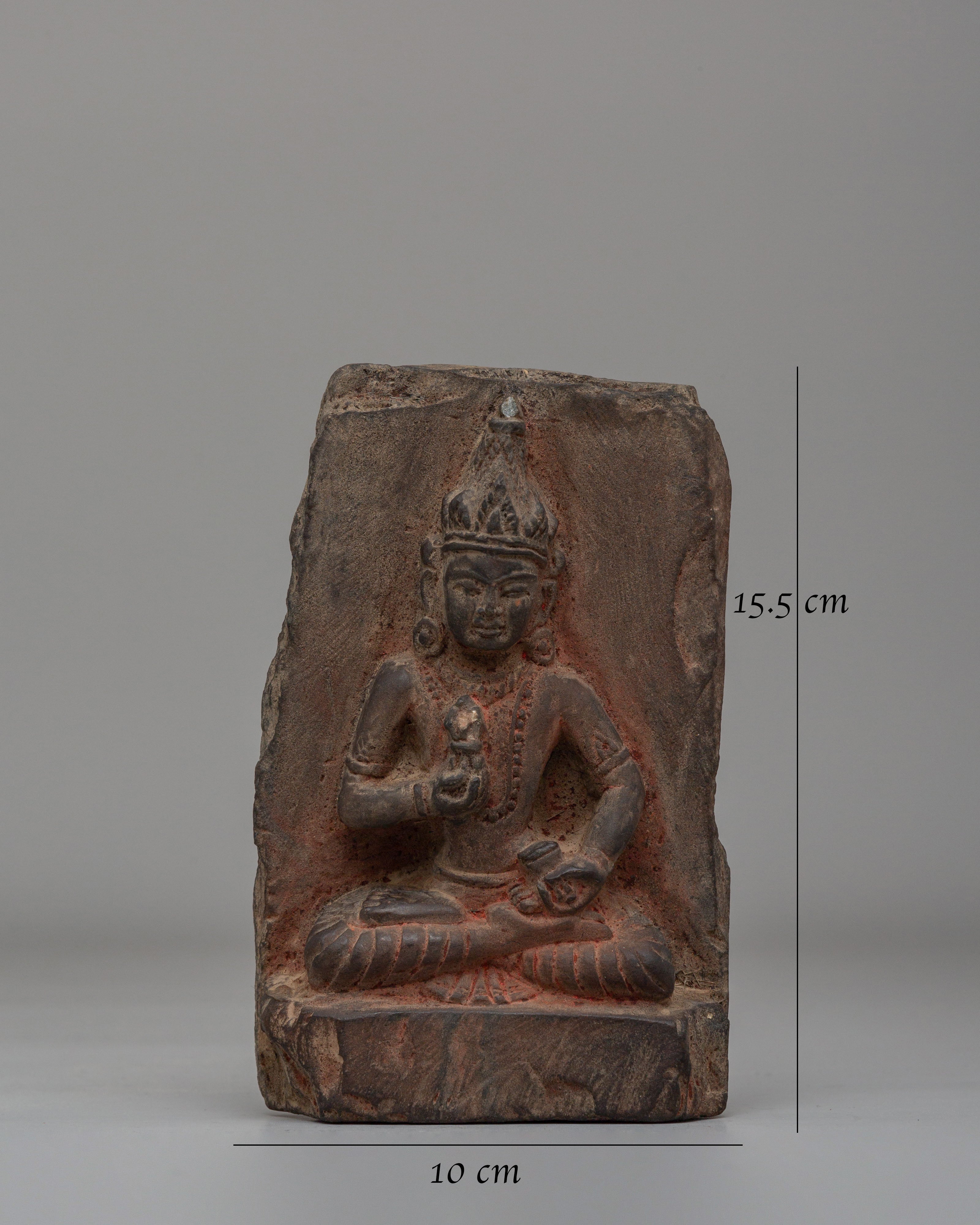 Spiritual Vajrasattva Deity Sculpture | Buddhist Purification Deity Art