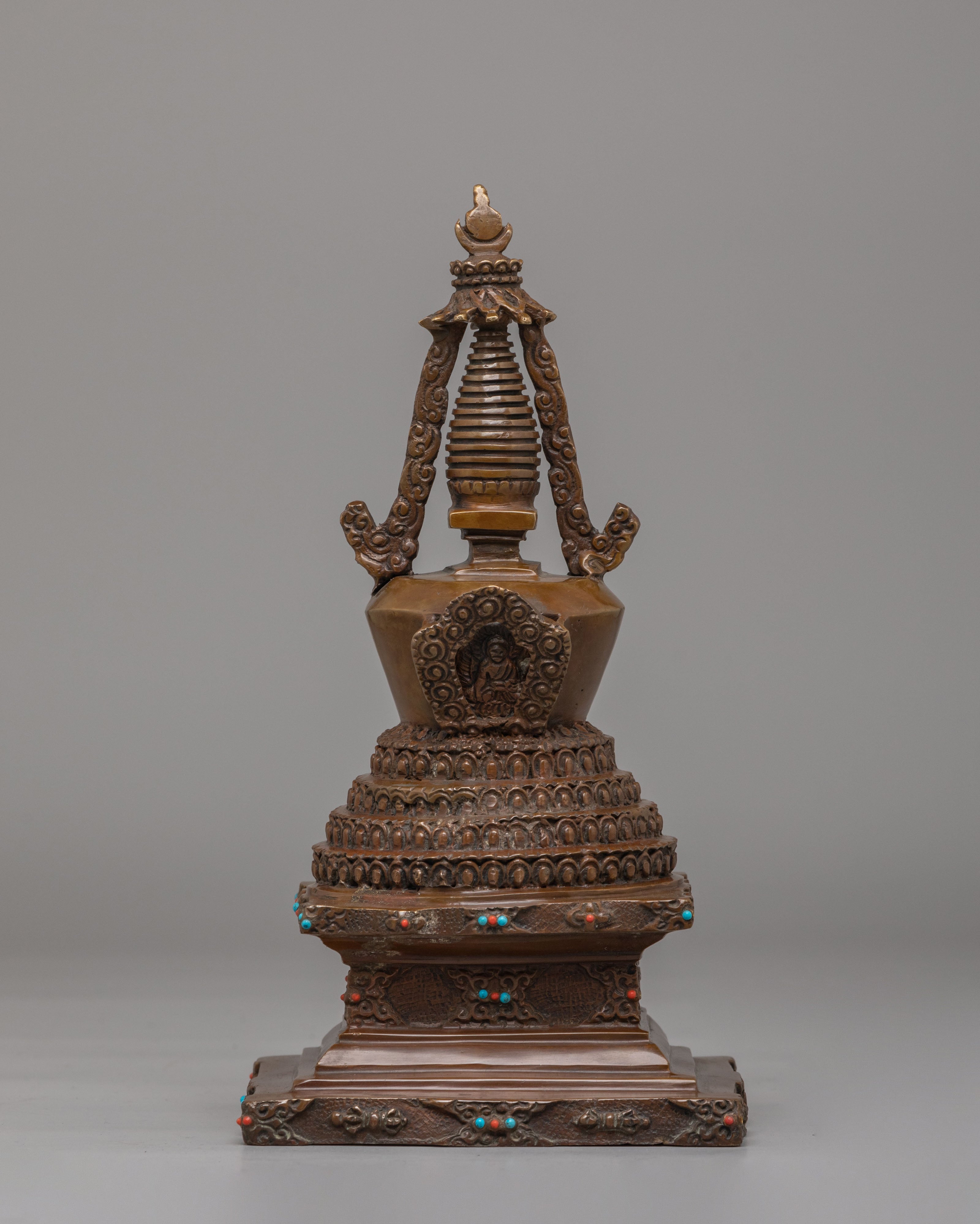 Eight Buddhist stupa set | A Sacred Symbol of Spiritual Enlightenment