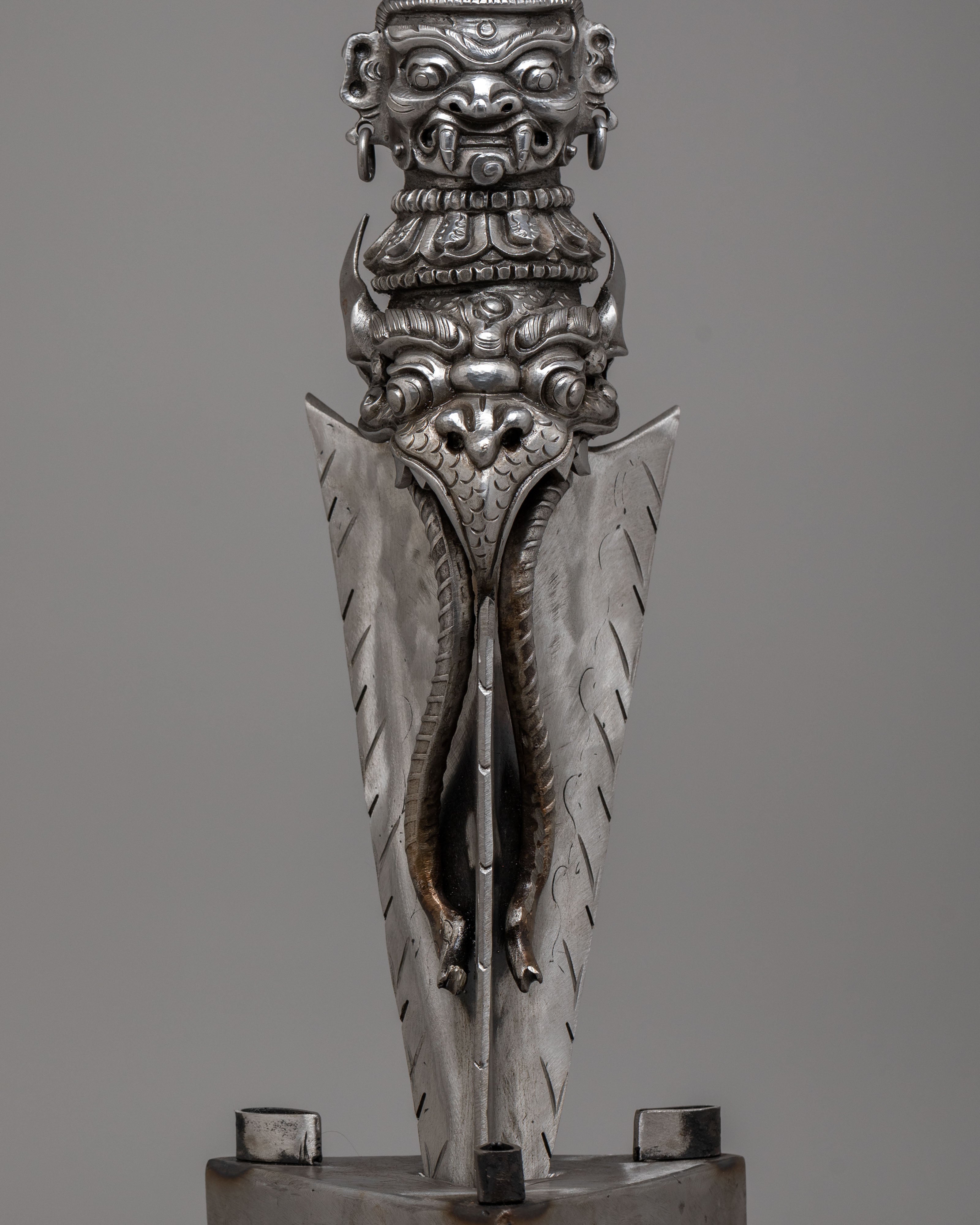 Traditional Tibetan Phurba Dagger | Sacred Ritual Tool for Spiritual Ceremonies