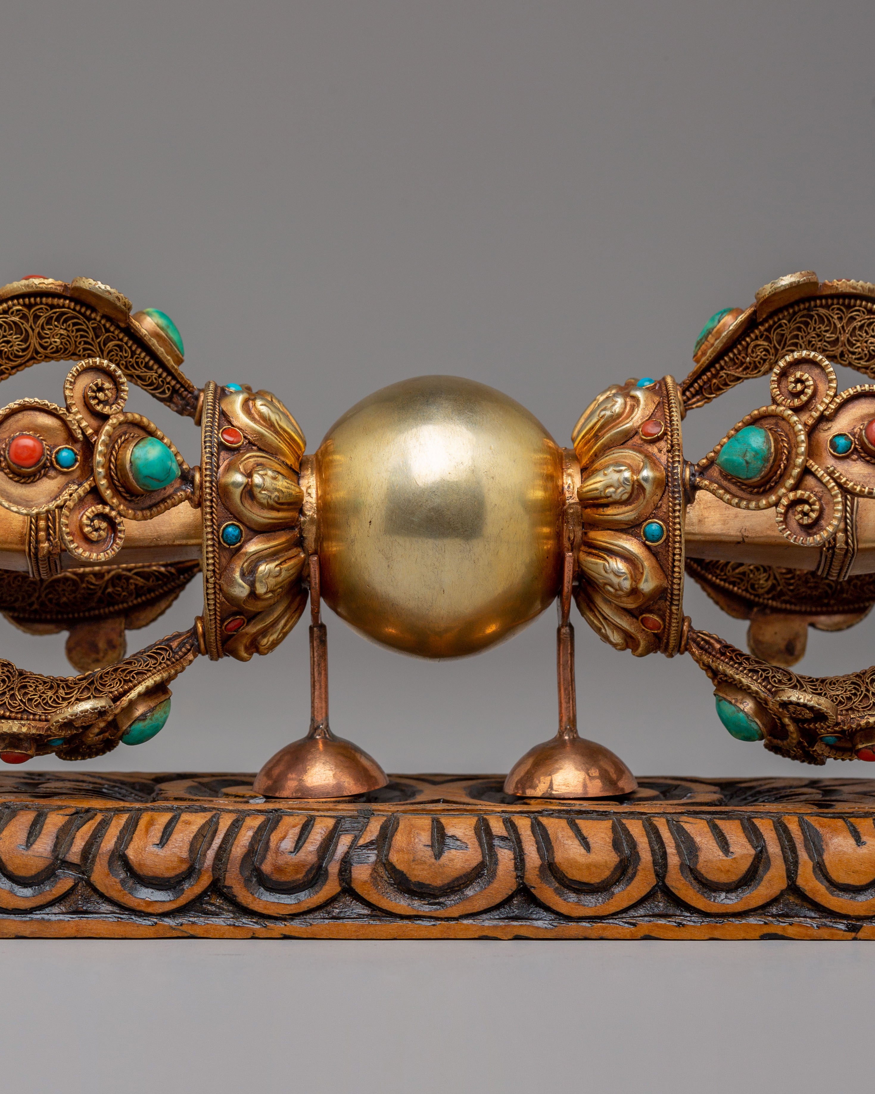 Buddhist Shrine Vajra With Stand | Symbol of Protection & Strength